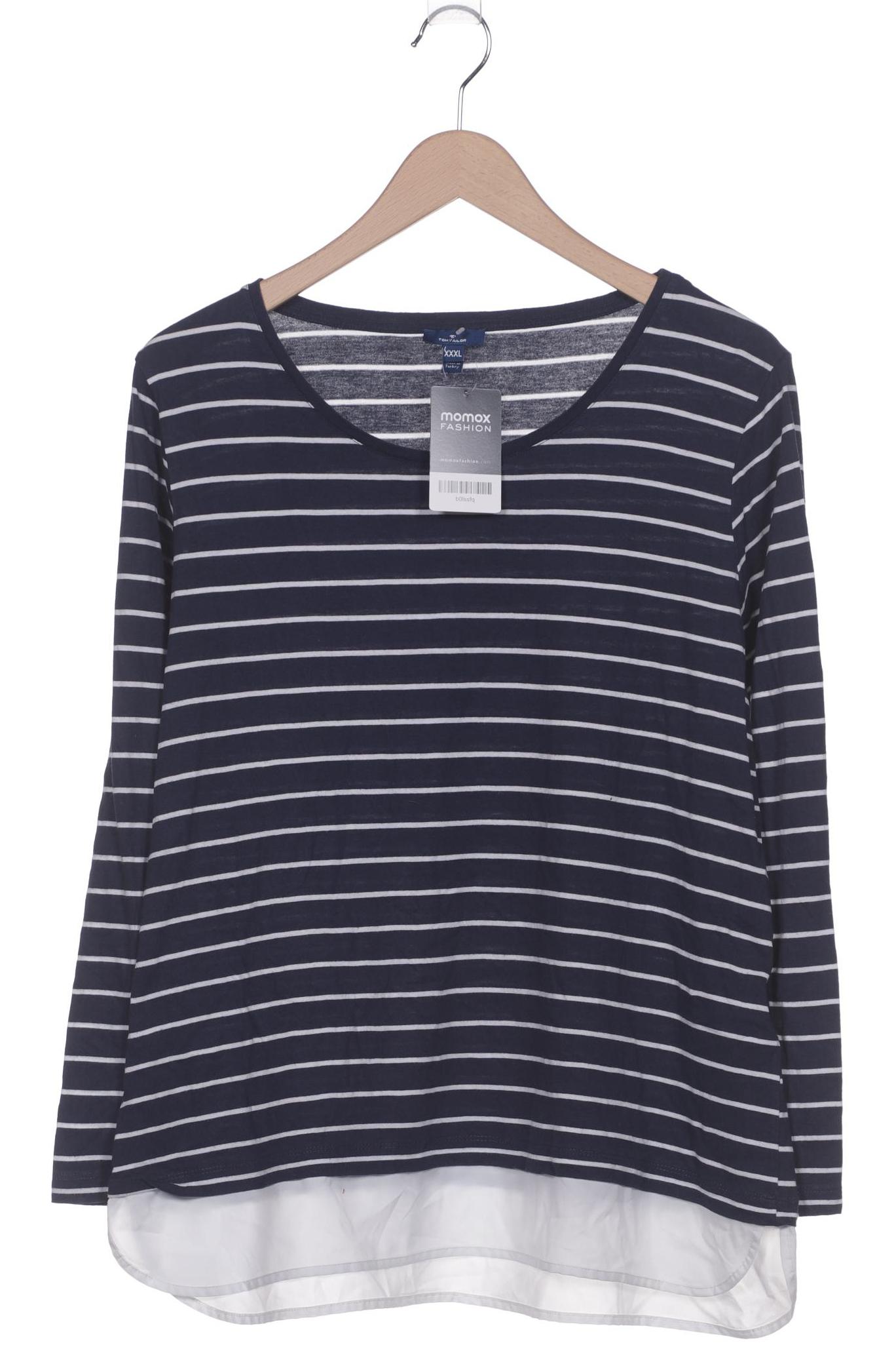 

Tom Tailor Damen Langarmshirt, marineblau, Gr. 48