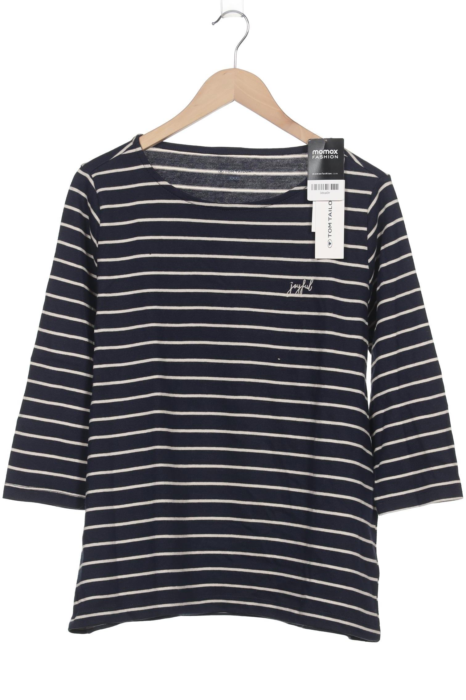 

Tom Tailor Damen Langarmshirt, marineblau, Gr. 48
