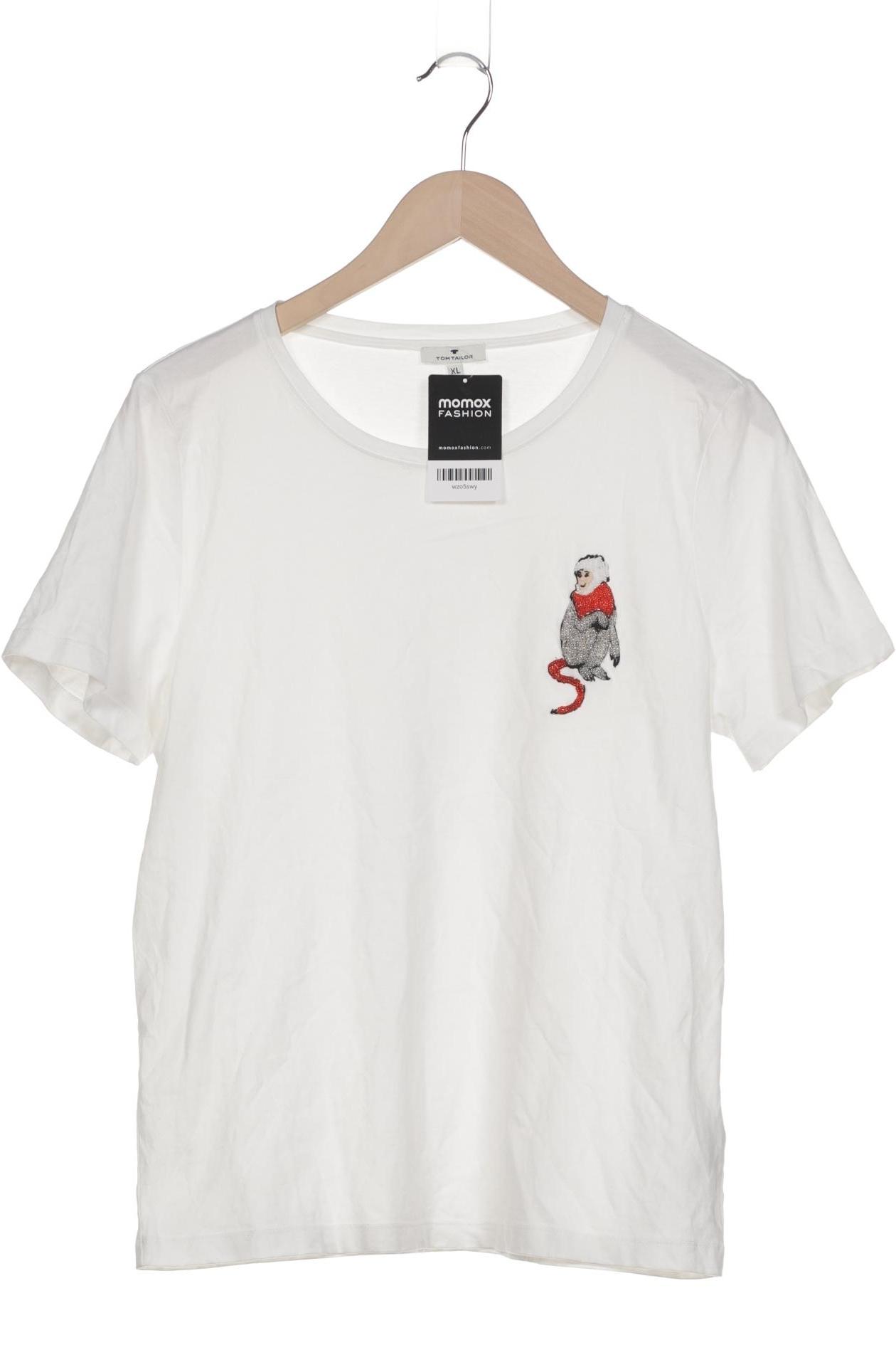 

Tom Tailor Damen T-Shirt, weiß, Gr. 44
