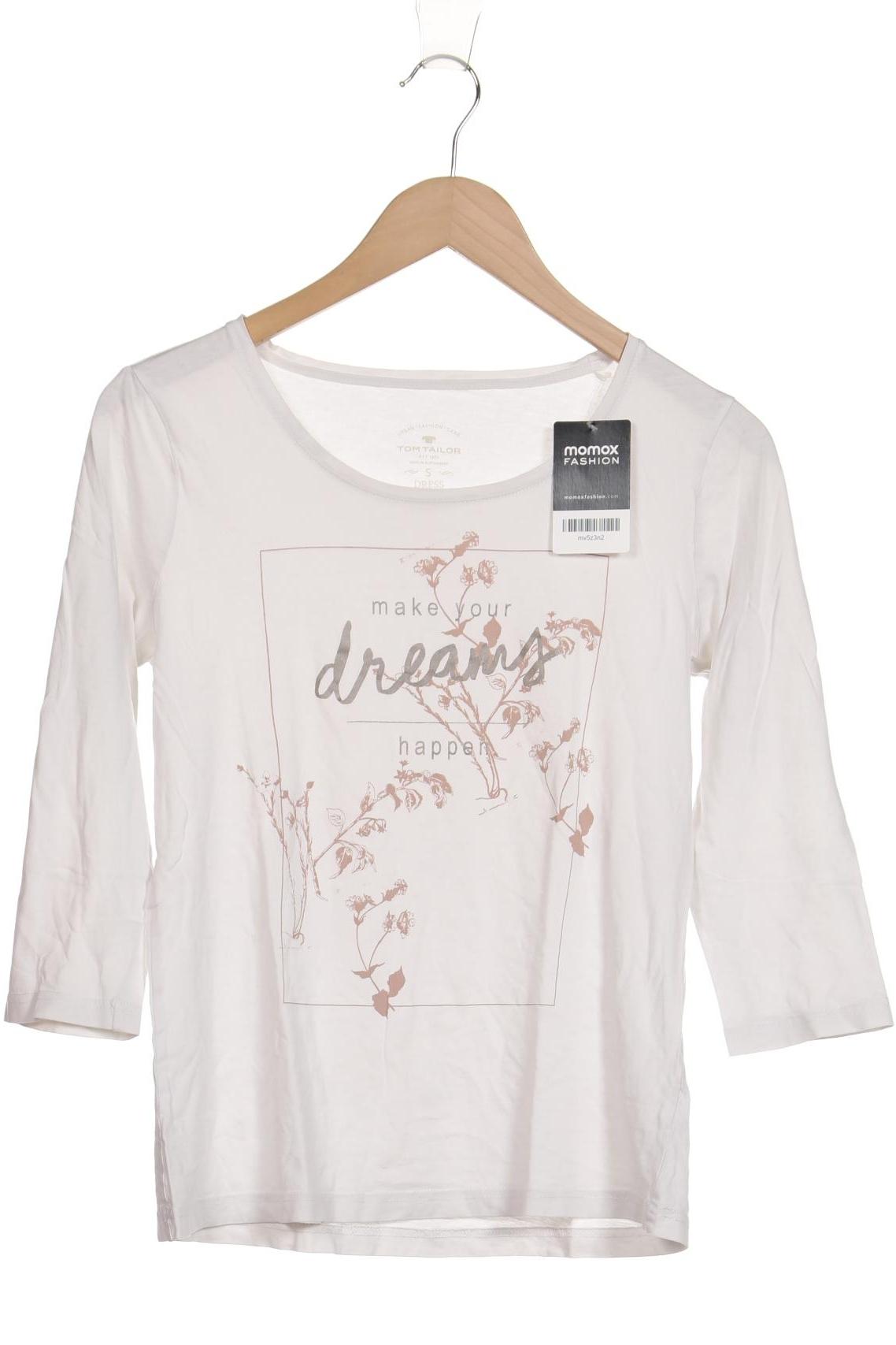 

Tom Tailor Damen Langarmshirt, weiß, Gr. 36