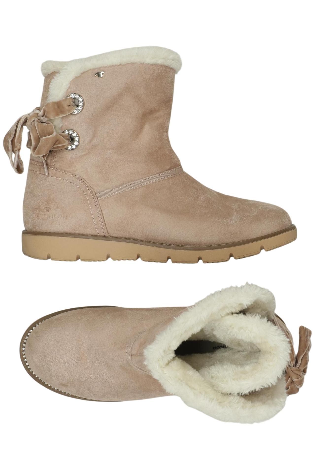 

Tom Tailor Damen Stiefelette, beige, Gr. 38