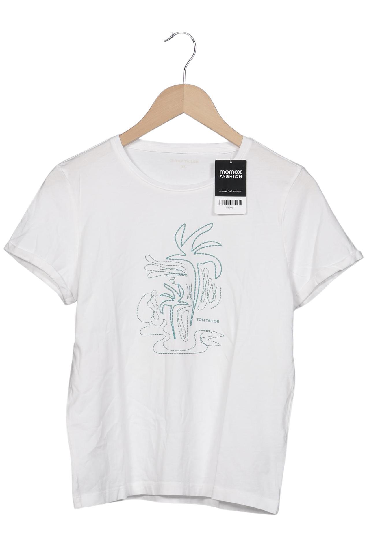 

Tom Tailor Damen T-Shirt, weiß, Gr. 34