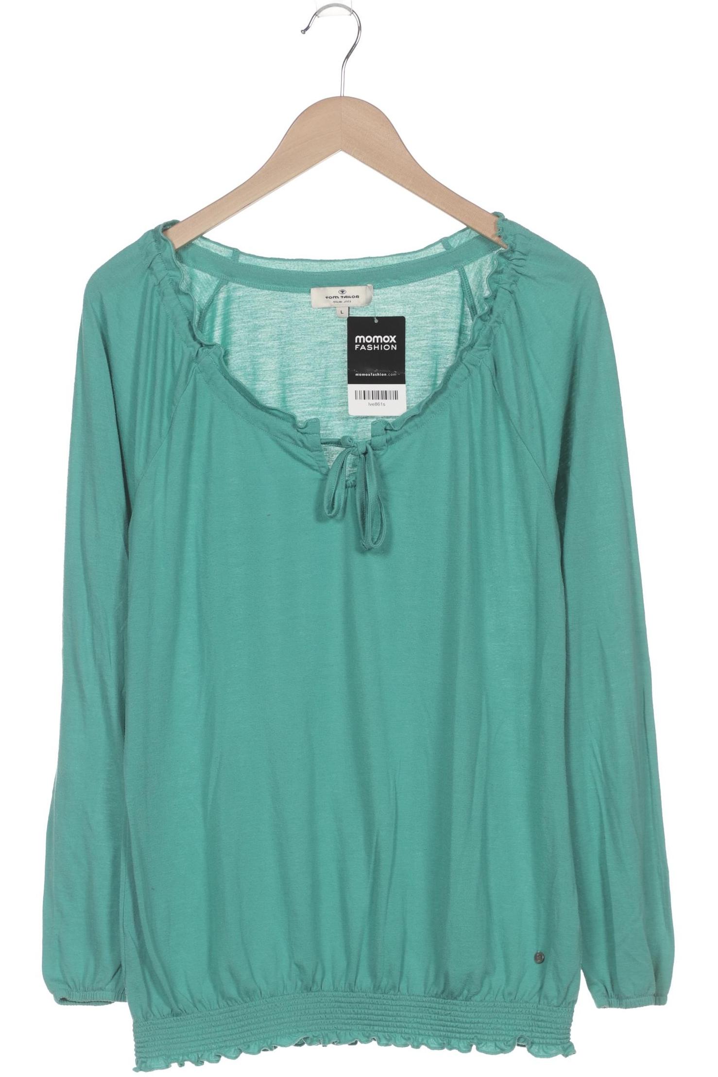 

Tom Tailor Damen Langarmshirt, türkis, Gr. 42