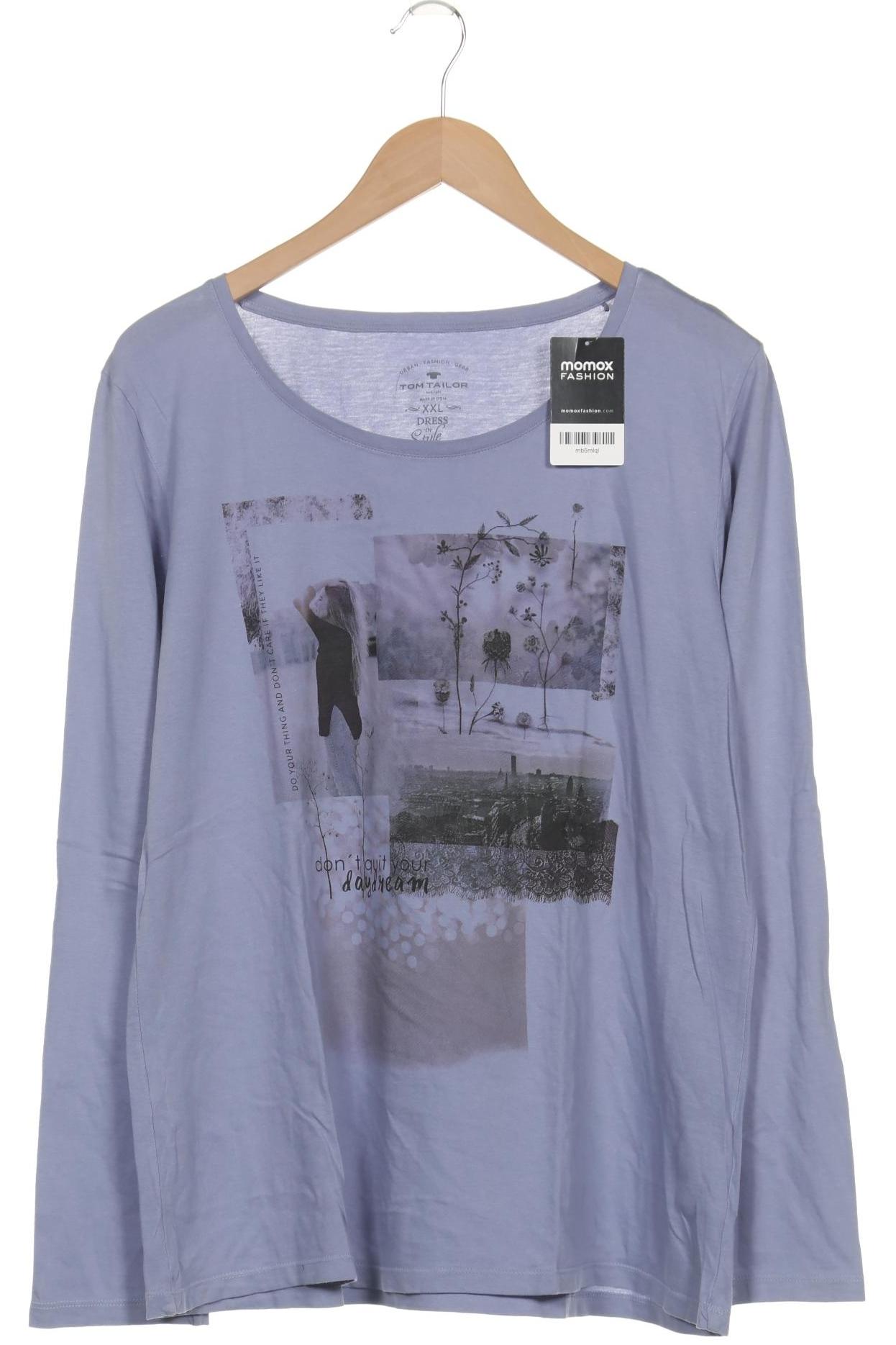

Tom Tailor Damen Langarmshirt, blau, Gr. 46