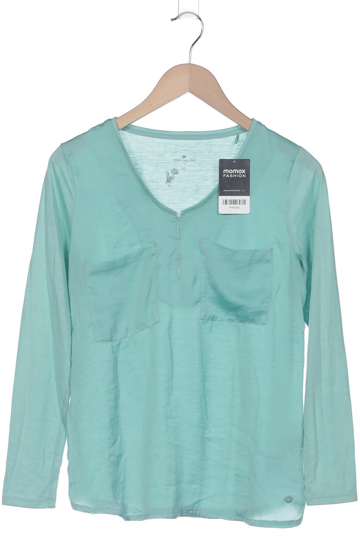

Tom Tailor Damen Langarmshirt, grün, Gr. 38