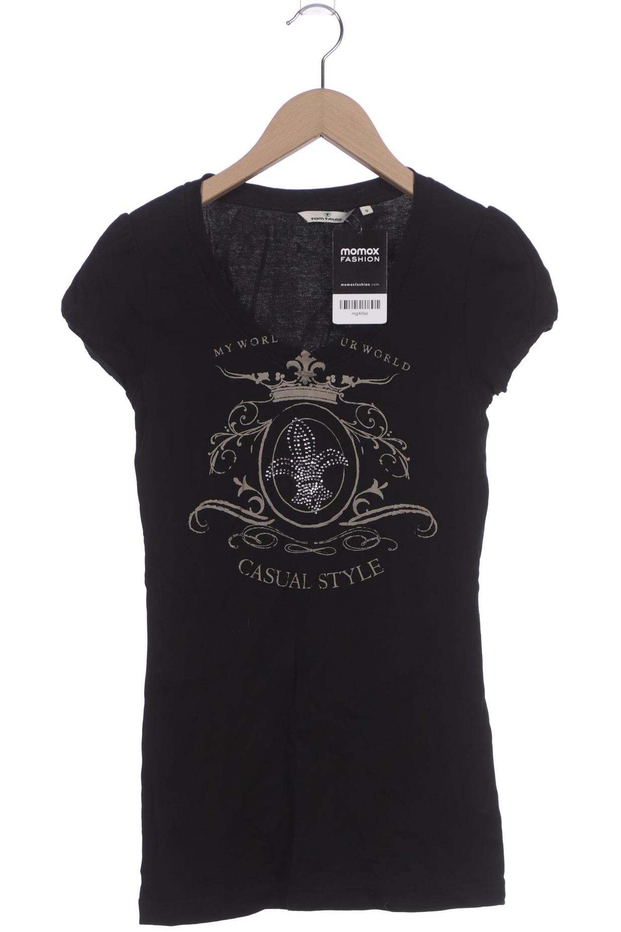 

Tom Tailor Damen T-Shirt, schwarz, Gr. 36
