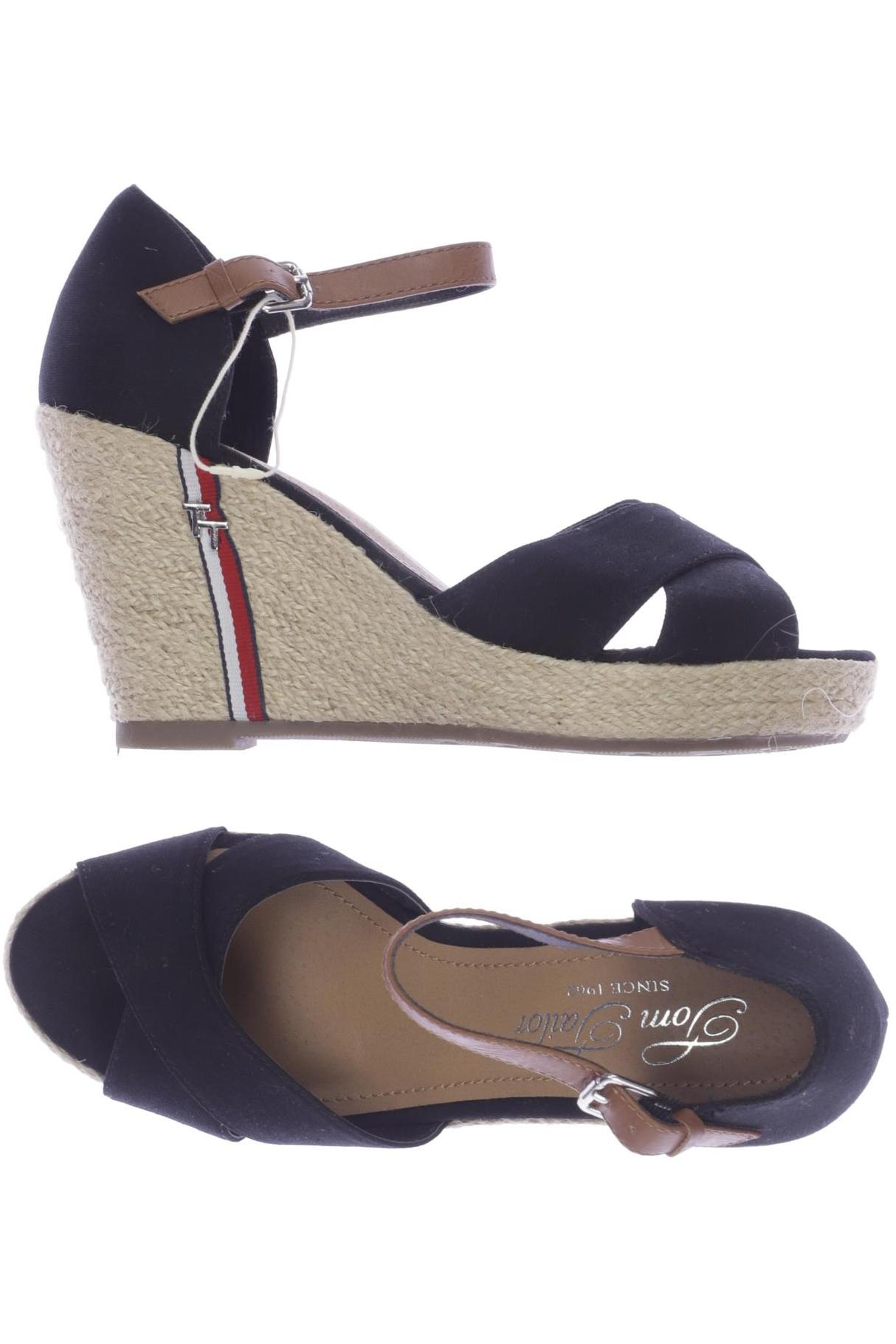 

Tom Tailor Damen Sandale, schwarz