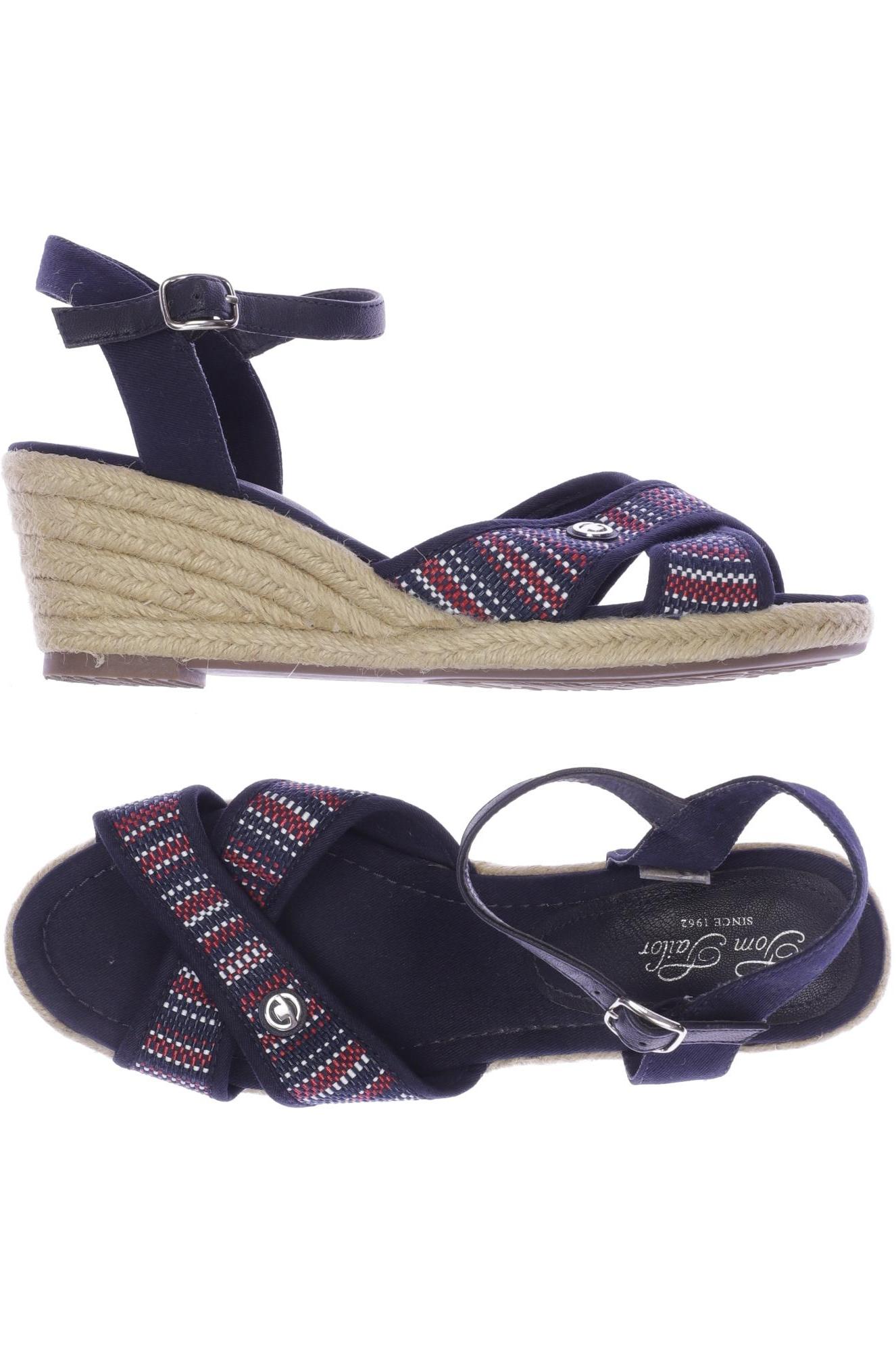 

Tom Tailor Damen Sandale, marineblau, Gr. 42
