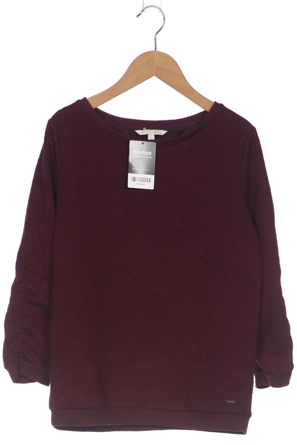 

Tom Tailor Damen Sweatshirt, bordeaux, Gr. uni