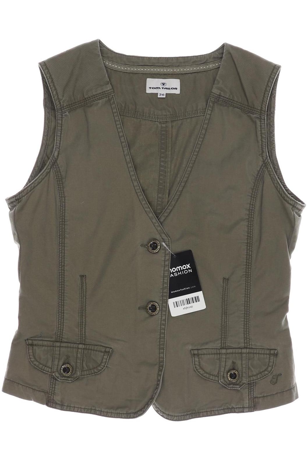 

Tom Tailor Damen Weste, grün, Gr. 36