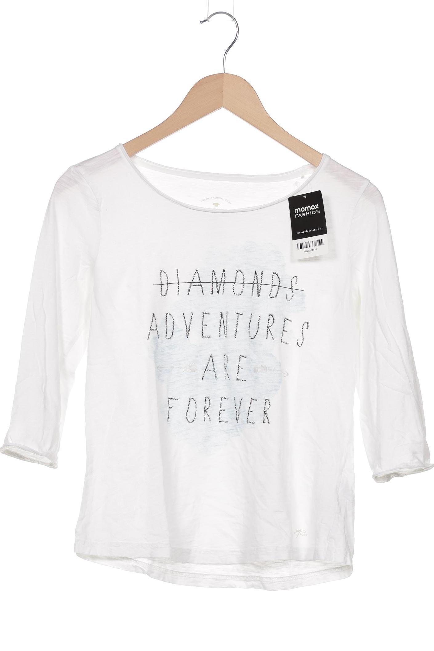 

Tom Tailor Damen Langarmshirt, weiß, Gr. 38