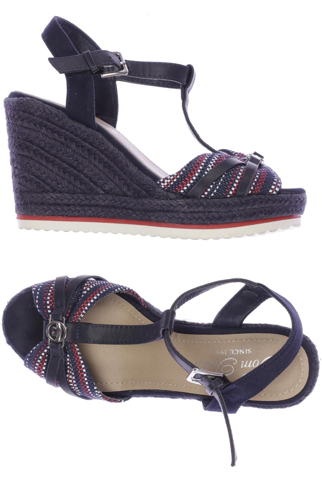 

Tom Tailor Damen Sandale, marineblau, Gr. 38