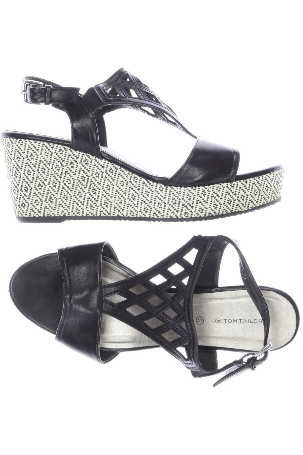 

Tom Tailor Damen Sandale, schwarz, Gr. 41
