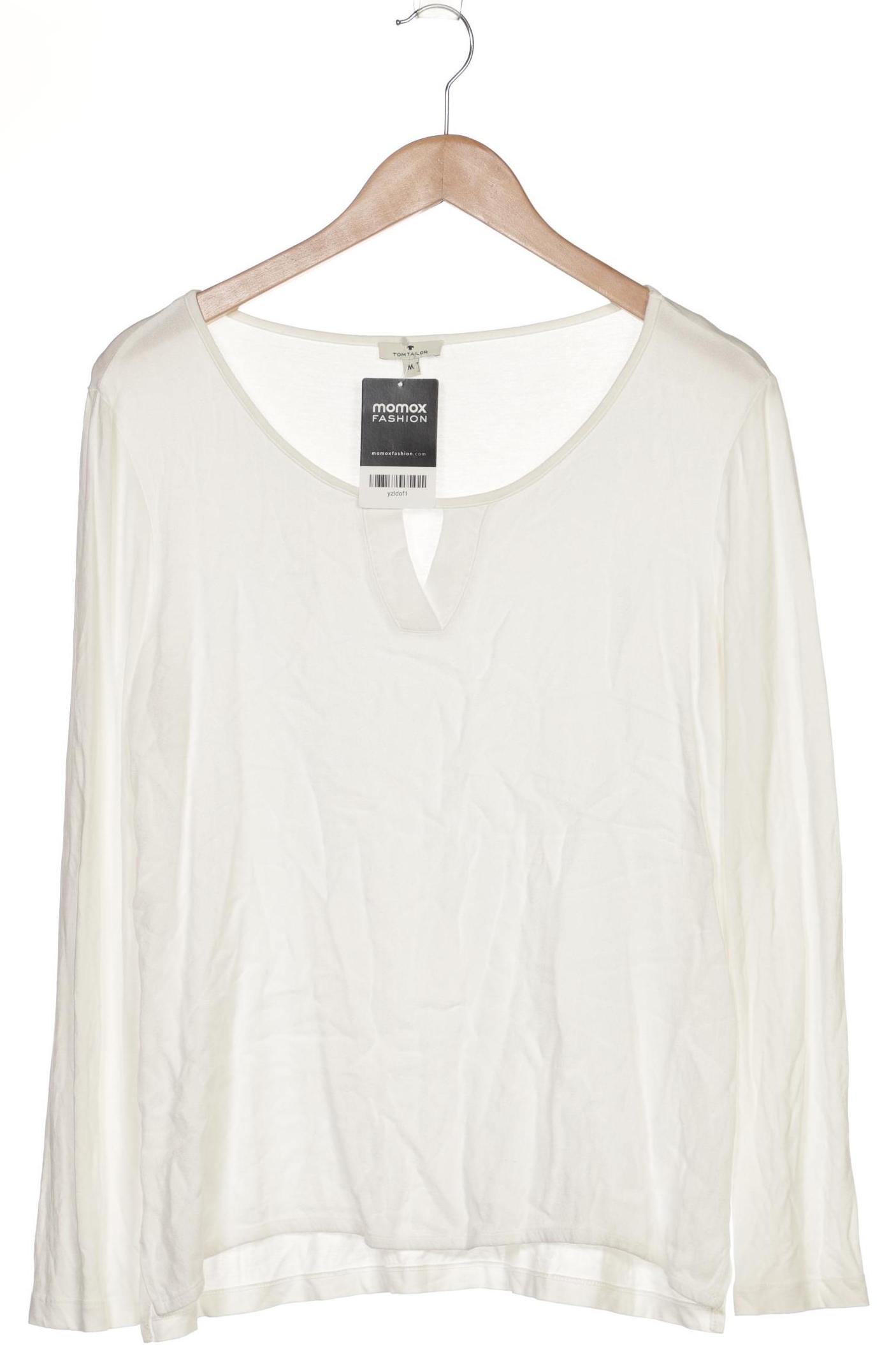 

Tom Tailor Damen Langarmshirt, weiß, Gr. 38