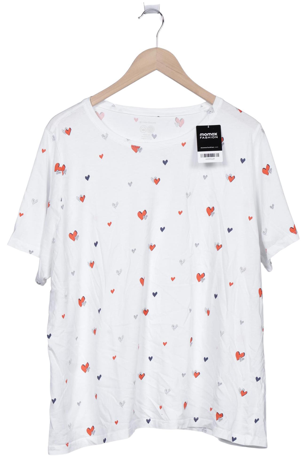 

Tom Tailor Damen T-Shirt, weiß, Gr. 52