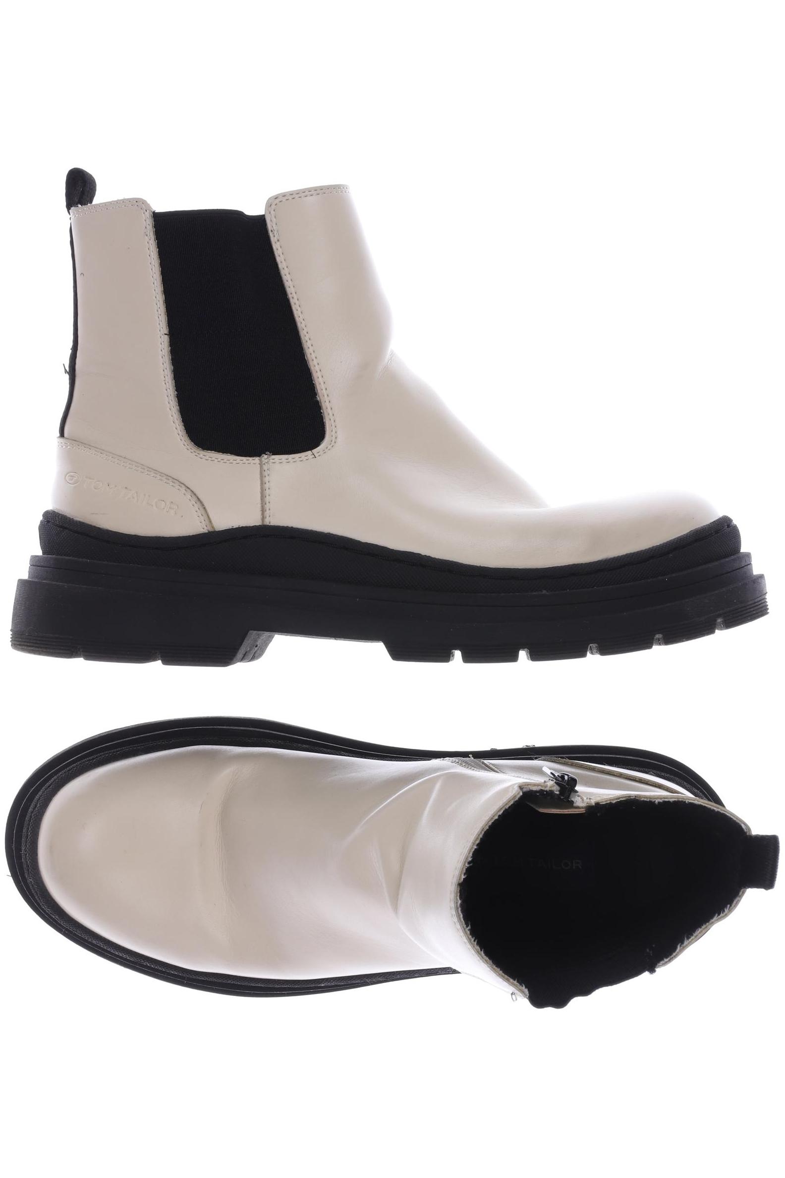 

Tom Tailor Damen Stiefelette, cremeweiß