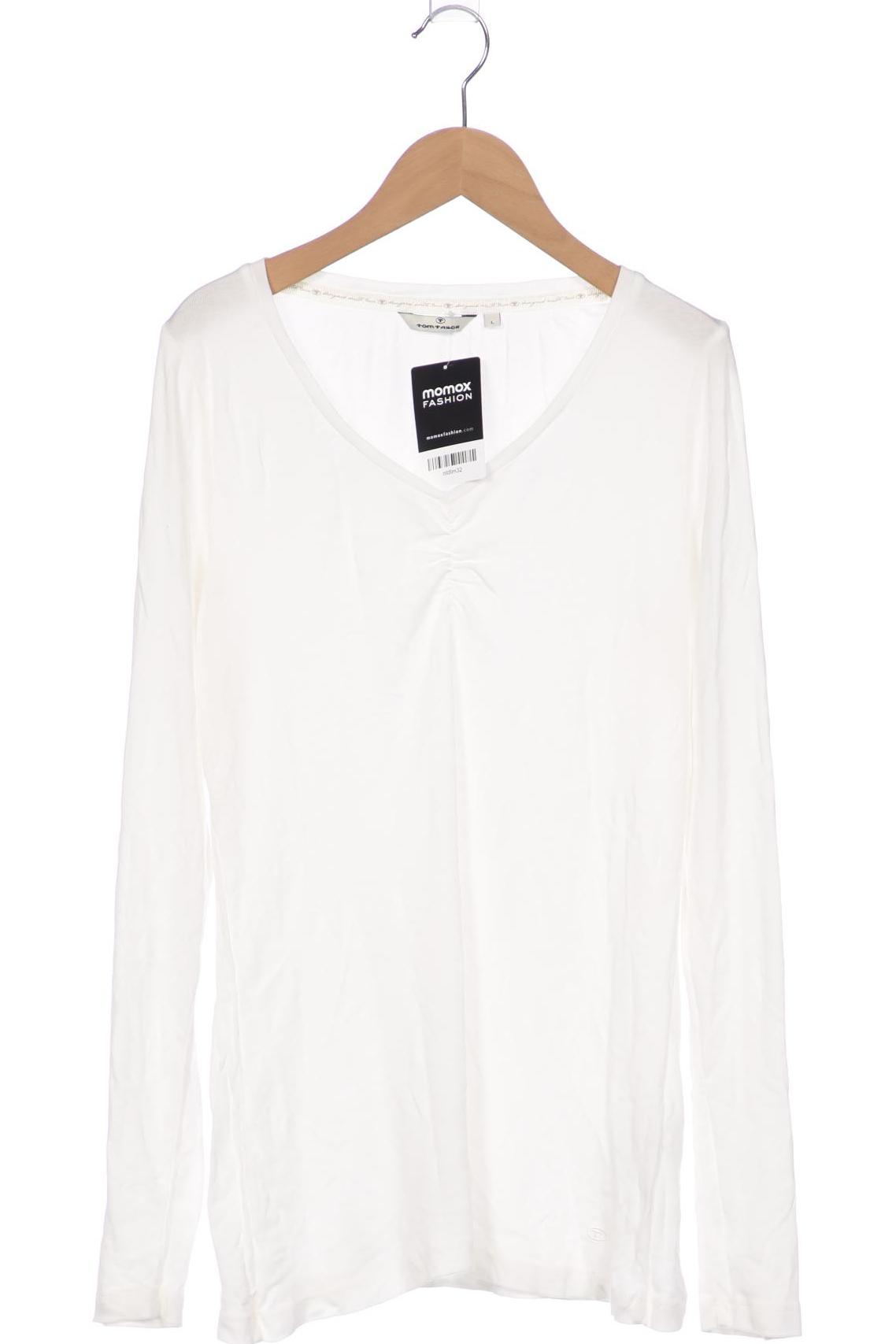 

Tom Tailor Damen Langarmshirt, weiß, Gr. 42