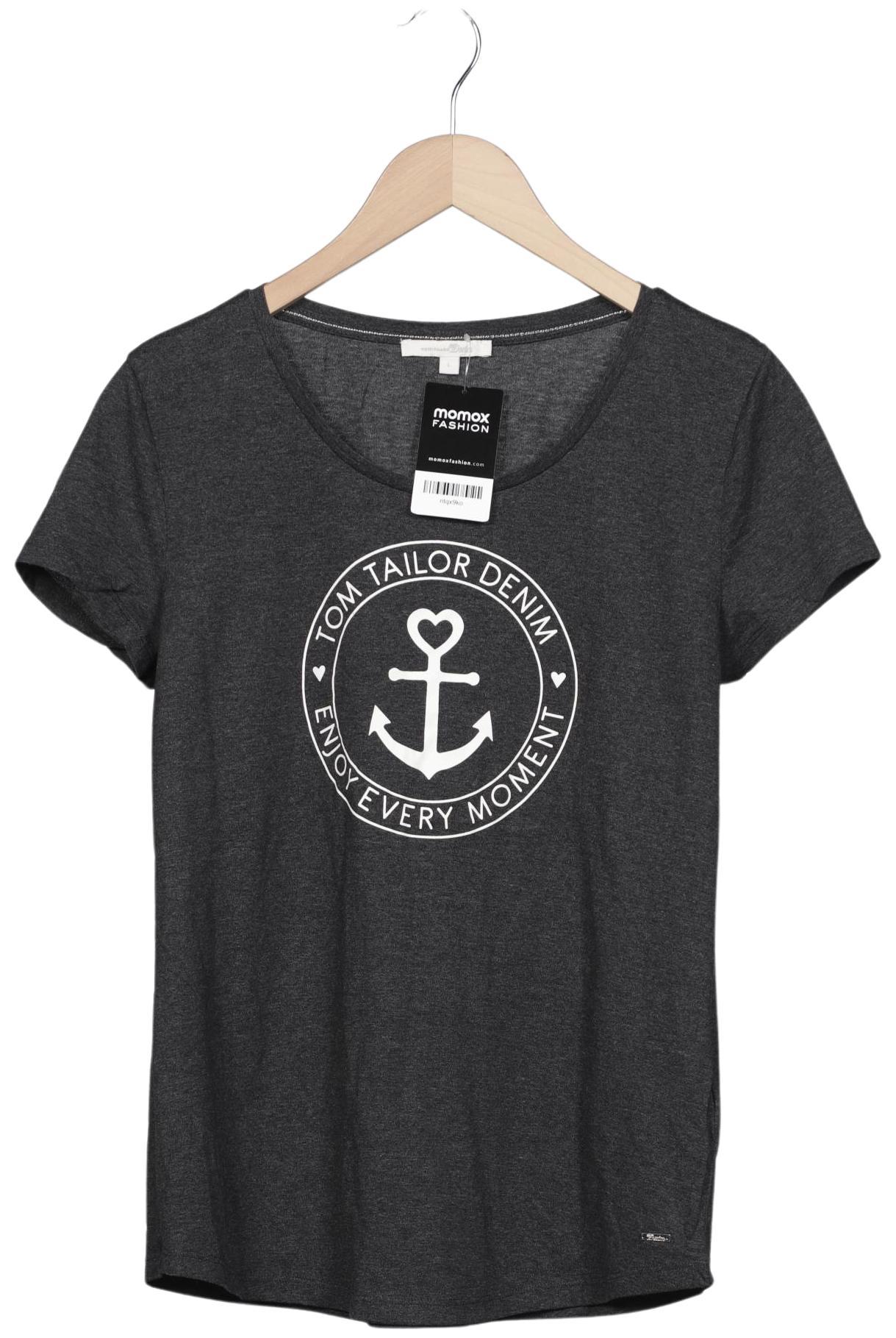 

Tom Tailor Damen T-Shirt, grau, Gr. 42