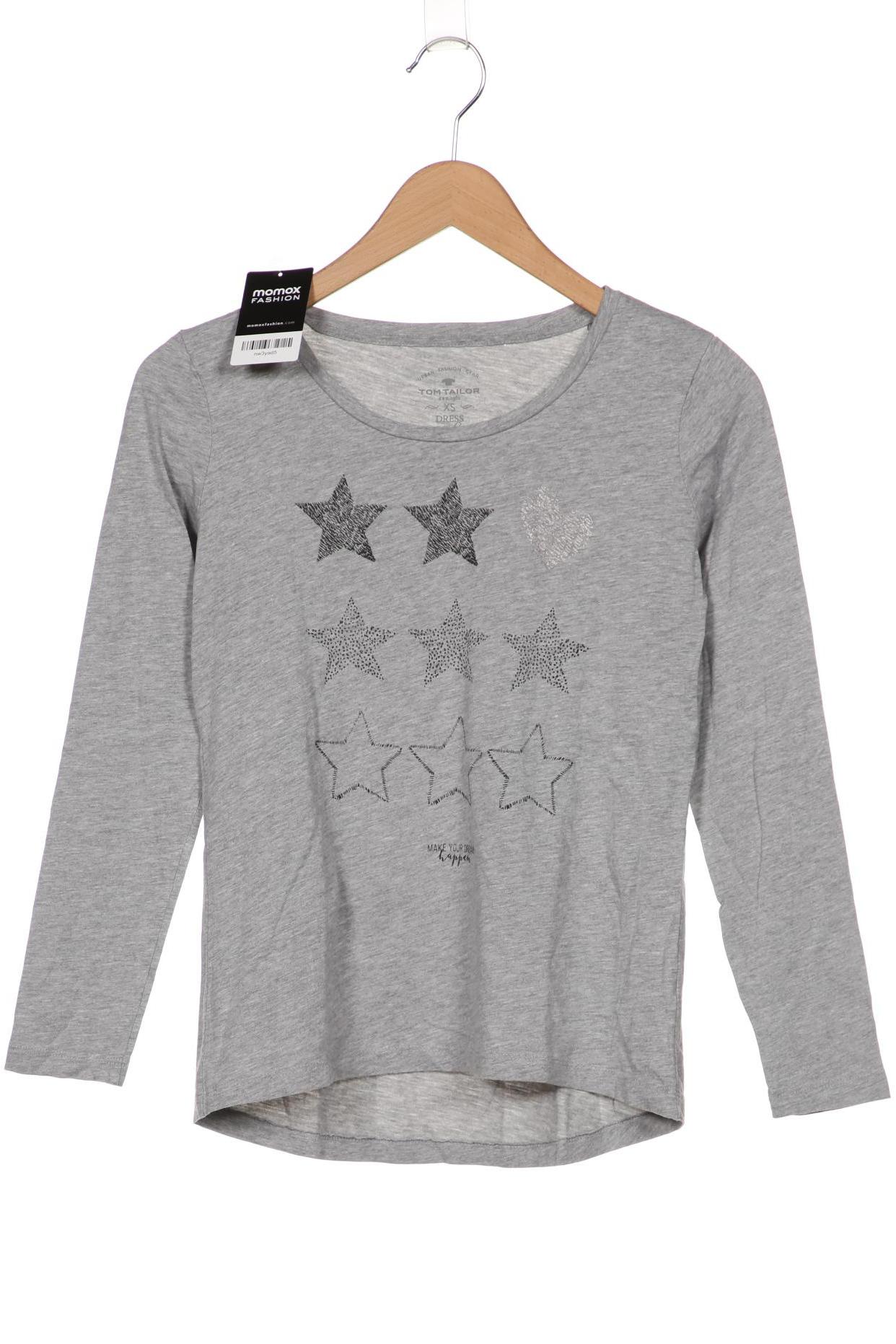 

Tom Tailor Damen Langarmshirt, grau