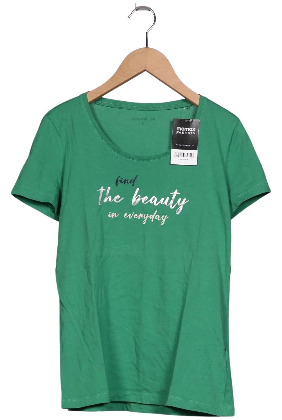 

Tom Tailor Damen T-Shirt, grün, Gr. 38