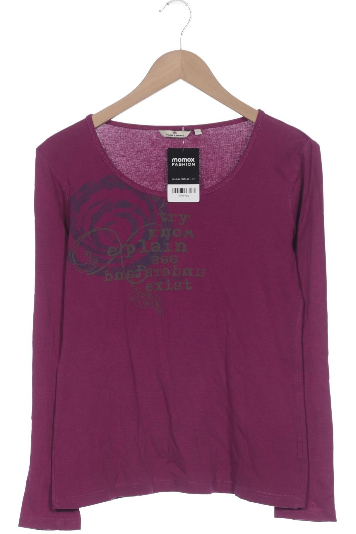 

Tom Tailor Damen Langarmshirt, flieder, Gr. 42