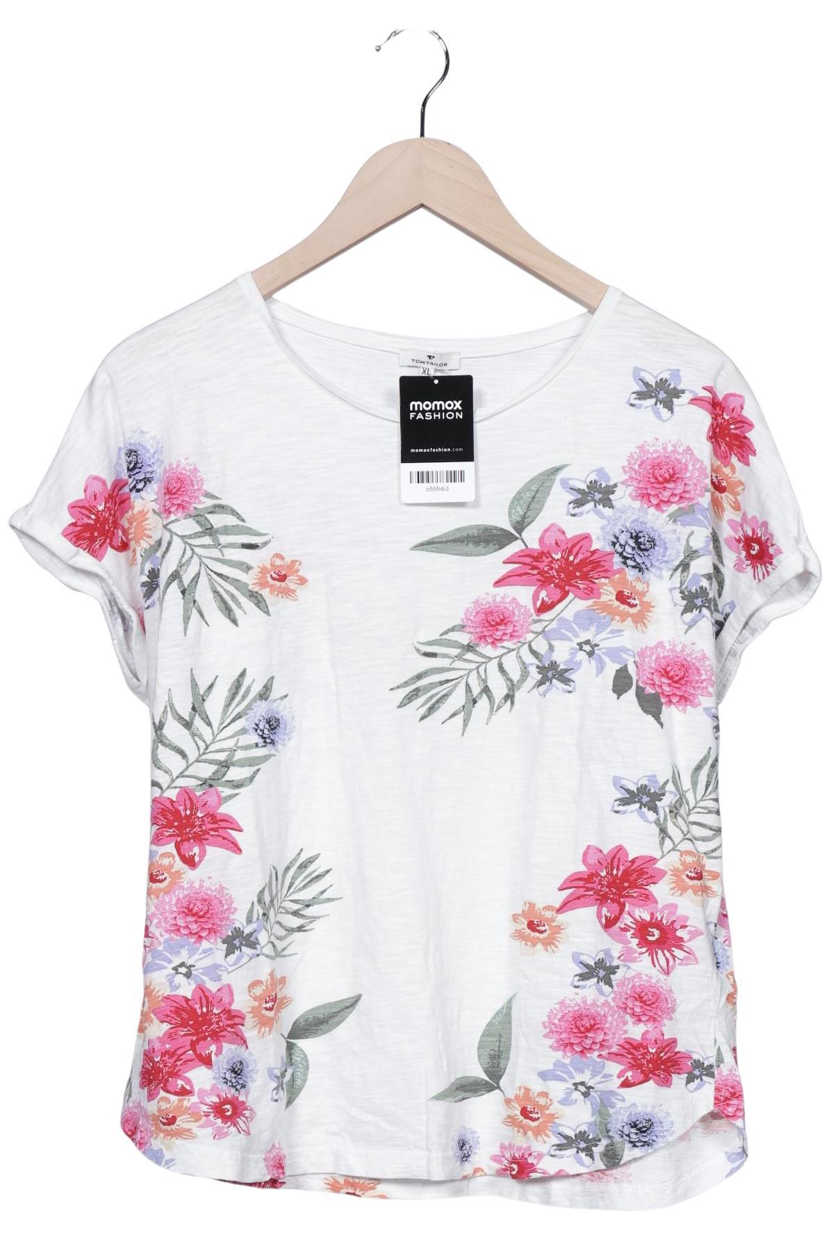 

Tom Tailor Damen T-Shirt, weiß, Gr. 44
