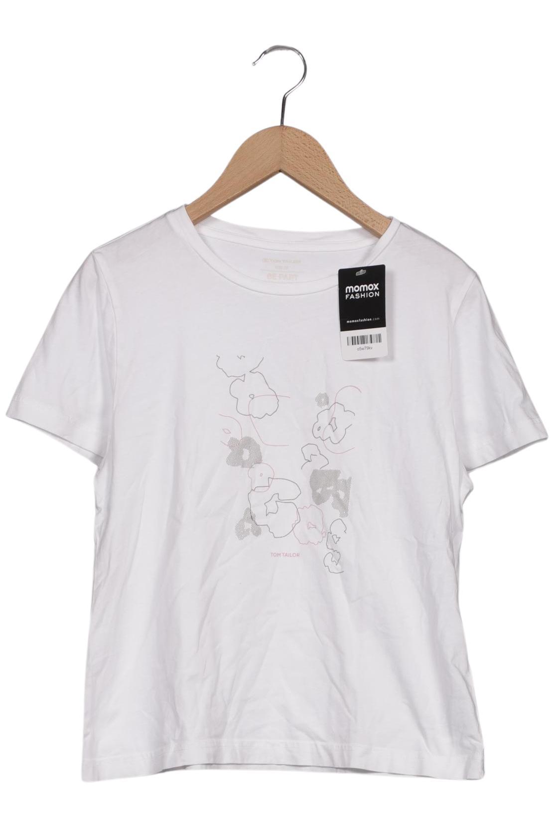 

Tom Tailor Damen T-Shirt, weiß, Gr. 34
