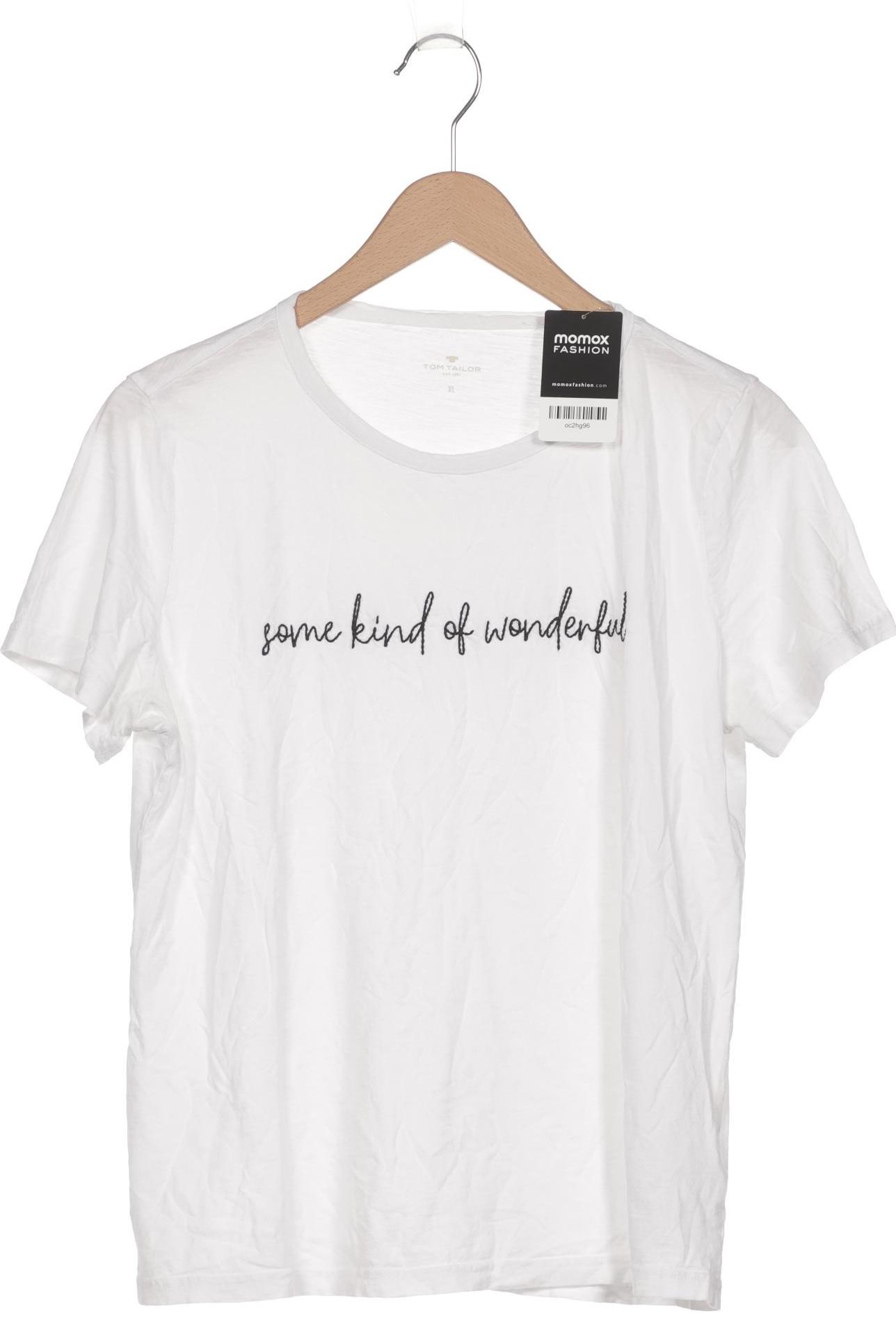 

Tom Tailor Damen T-Shirt, weiß, Gr. 44