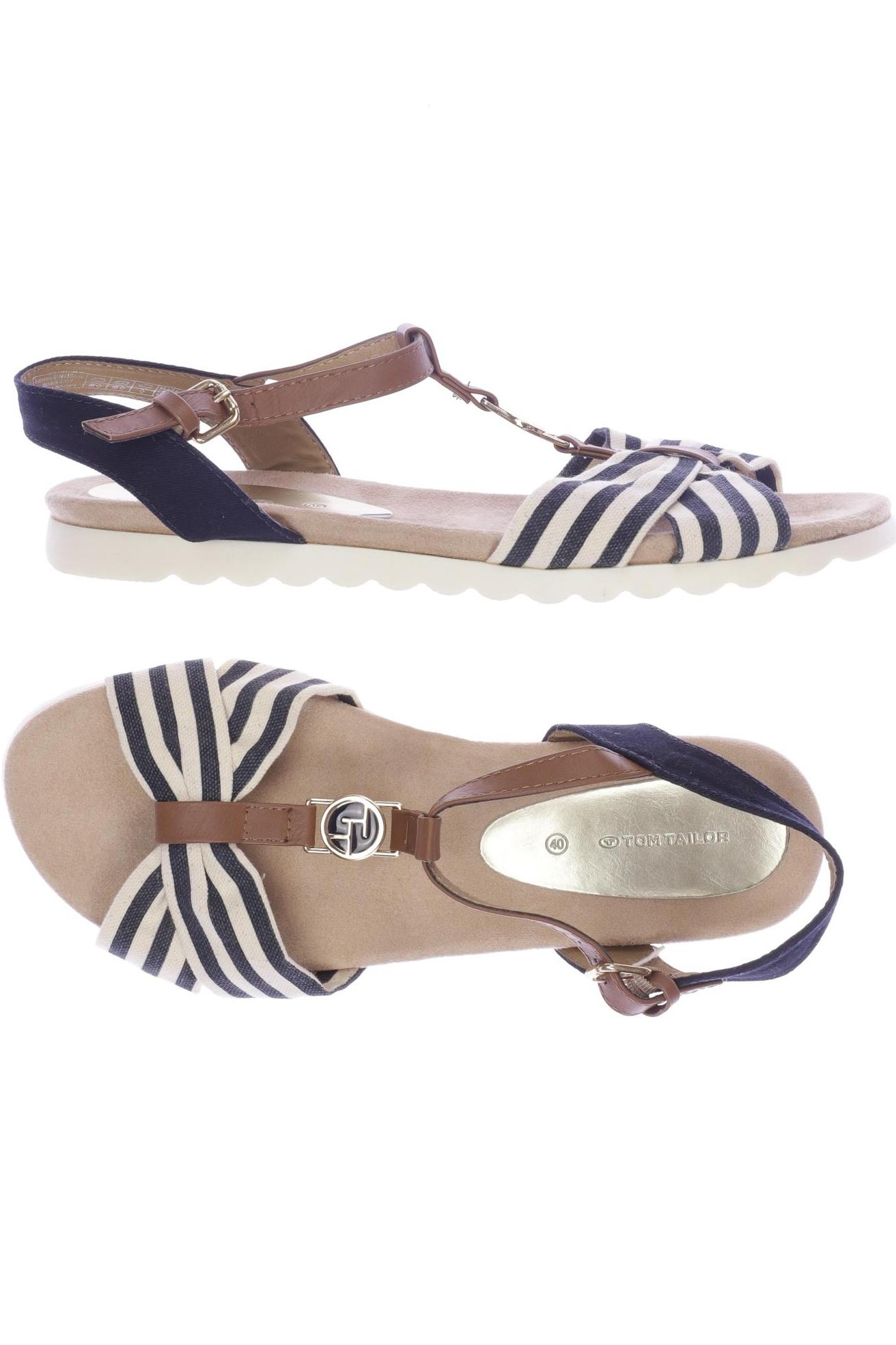 

Tom Tailor Damen Sandale, marineblau, Gr. 40
