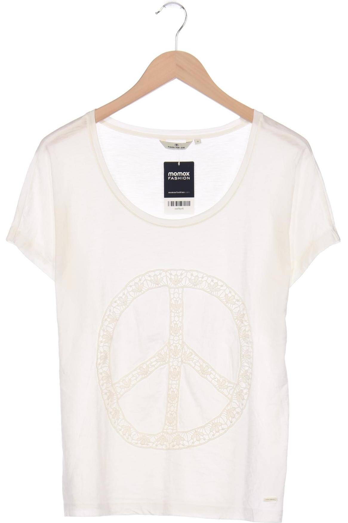

Tom Tailor Damen T-Shirt, cremeweiß, Gr. 36