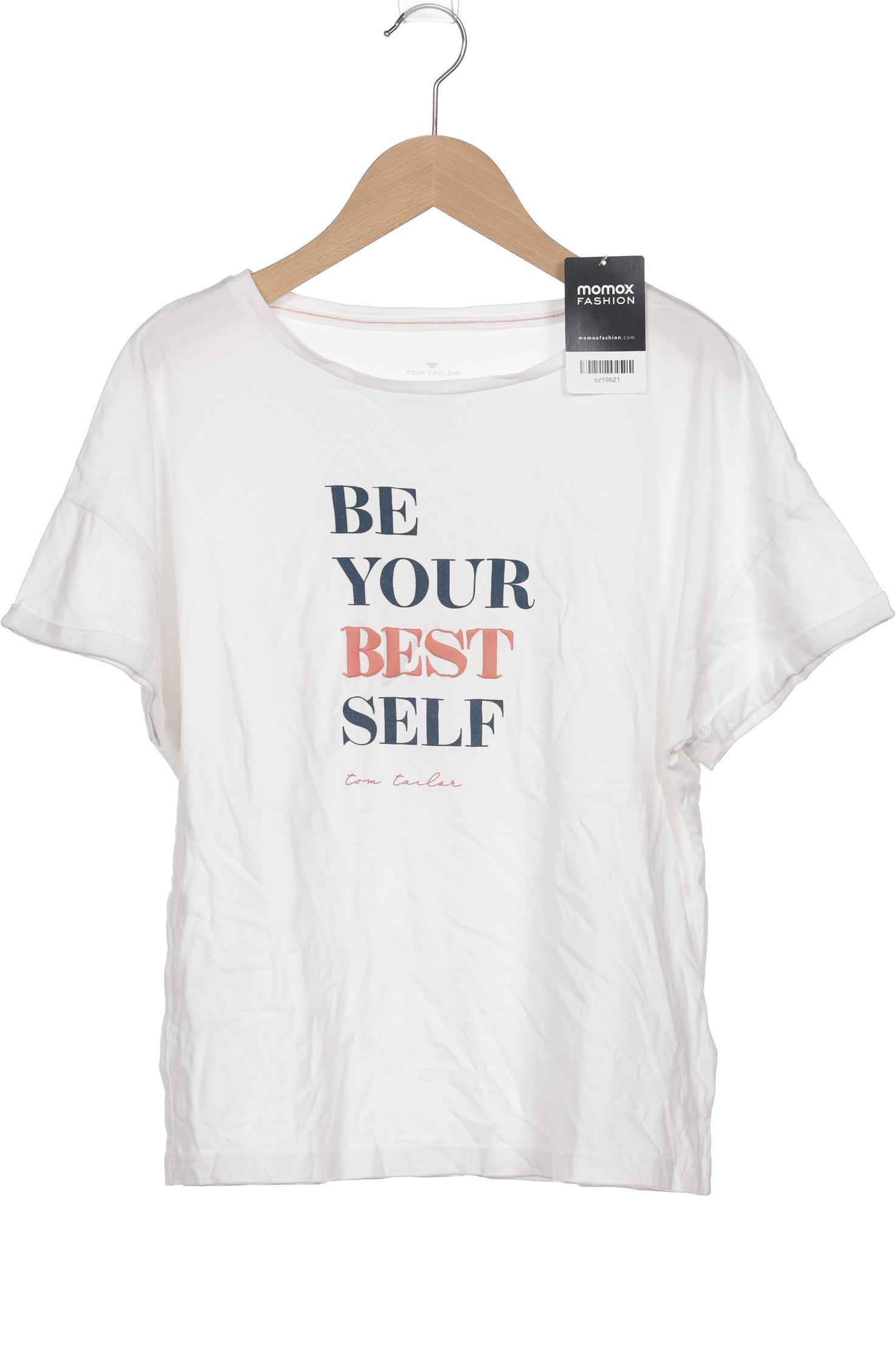 

Tom Tailor Damen T-Shirt, weiß, Gr. 34