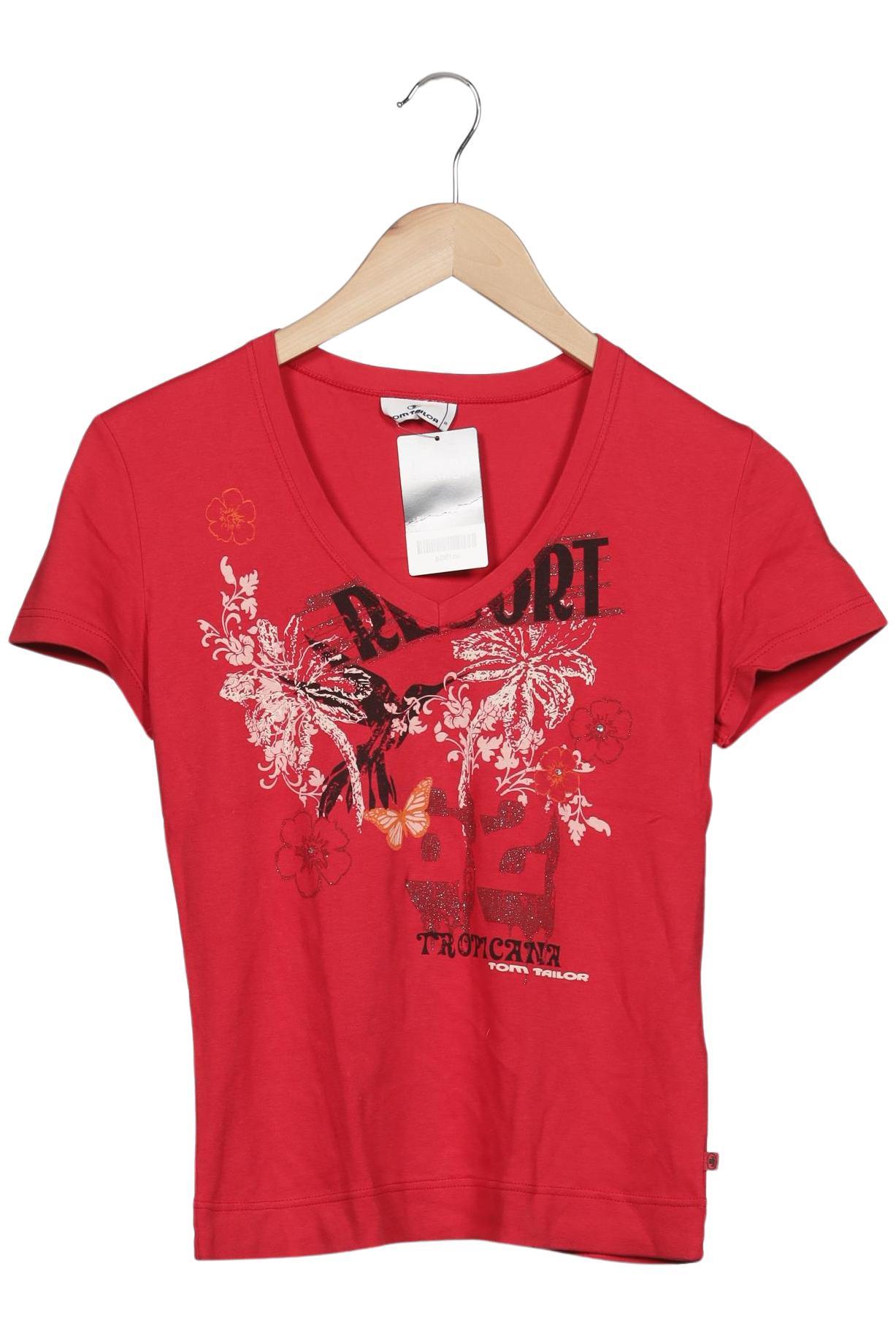 

Tom Tailor Damen T-Shirt, rot, Gr. 36