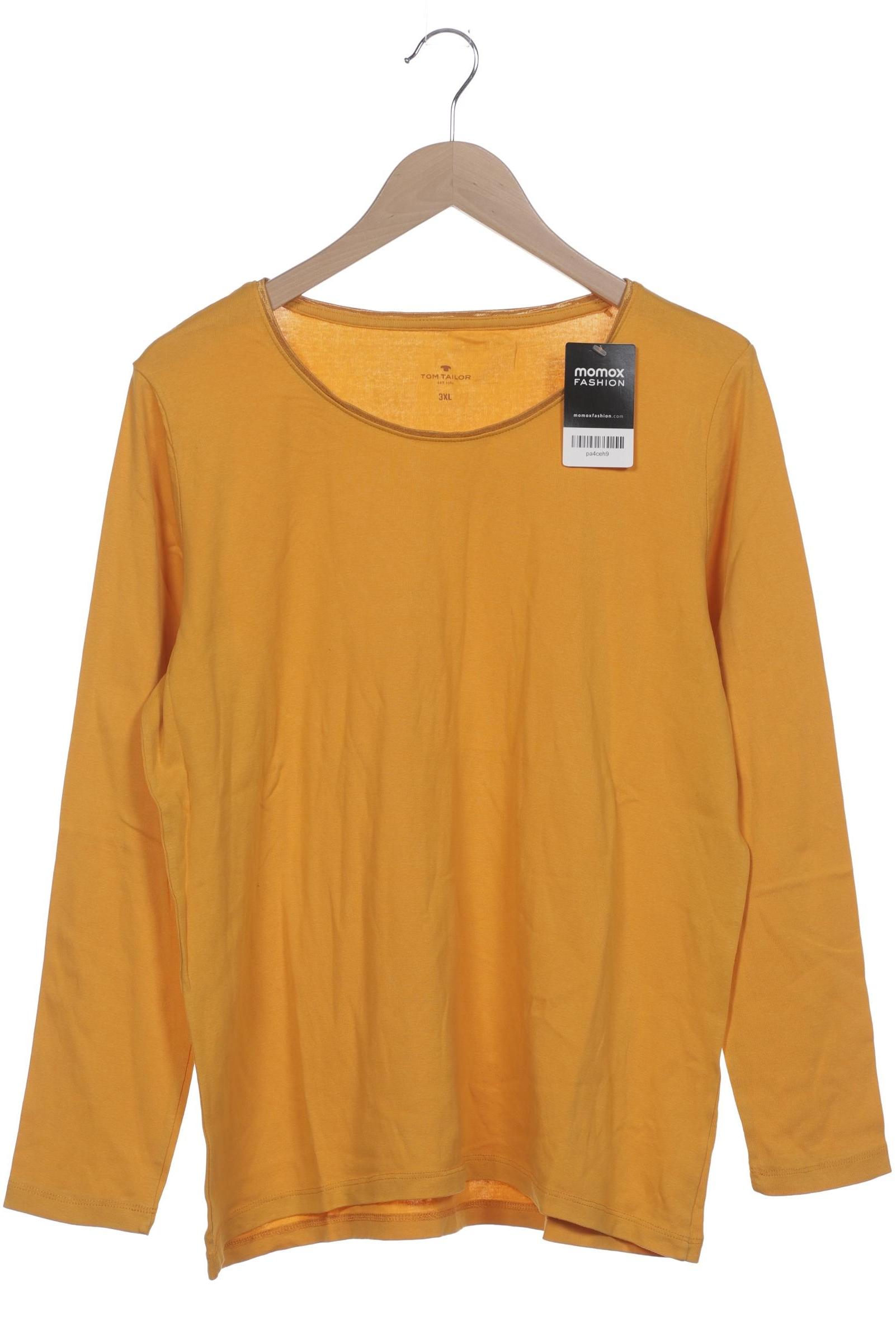 

Tom Tailor Damen Langarmshirt, gelb, Gr. 48