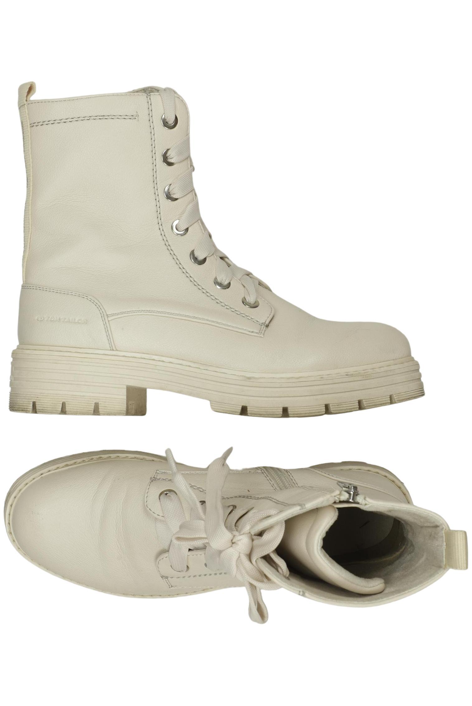 

Tom Tailor Damen Stiefelette, cremeweiß, Gr. 39