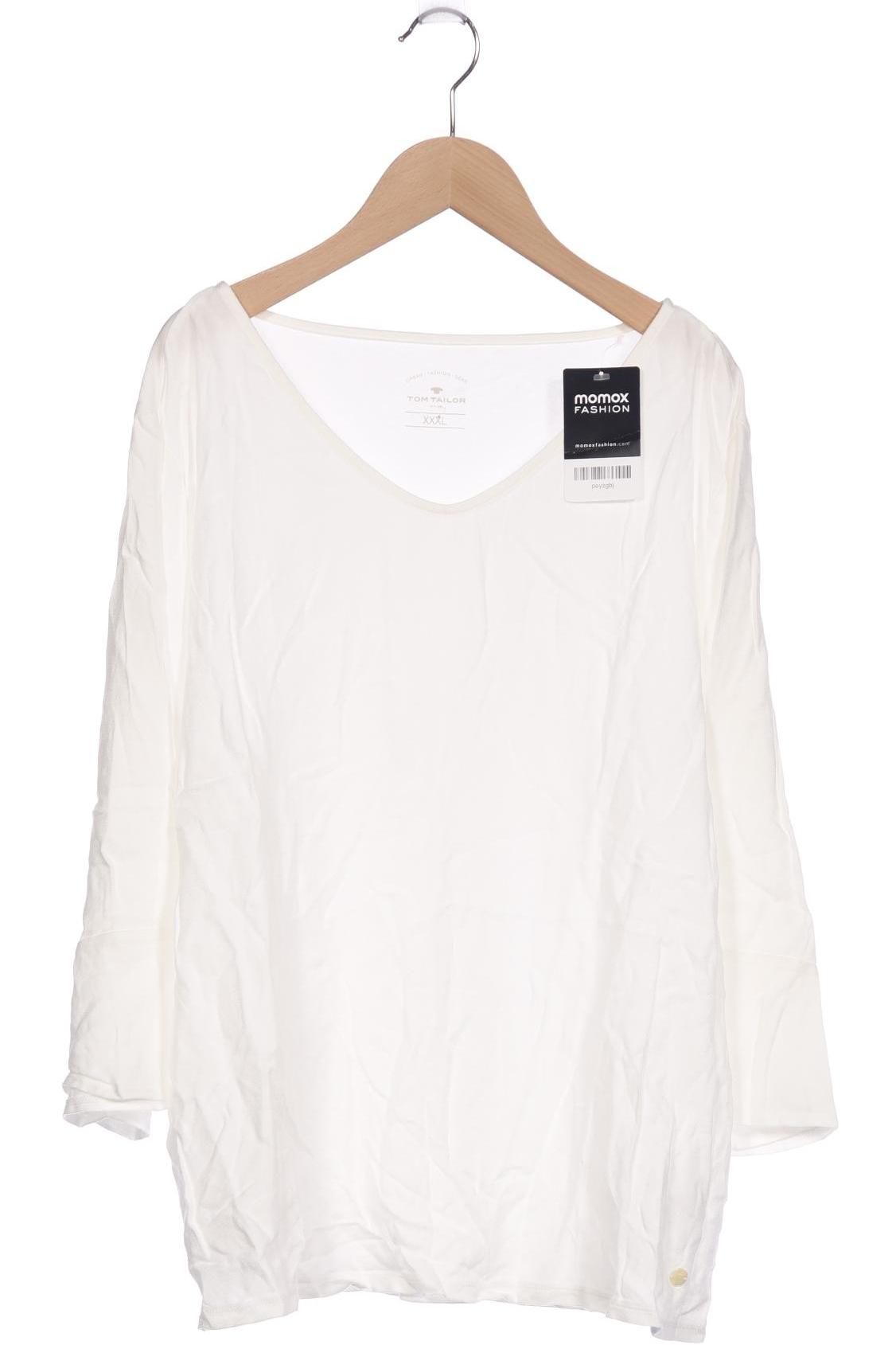

Tom Tailor Damen Langarmshirt, weiß, Gr. 48