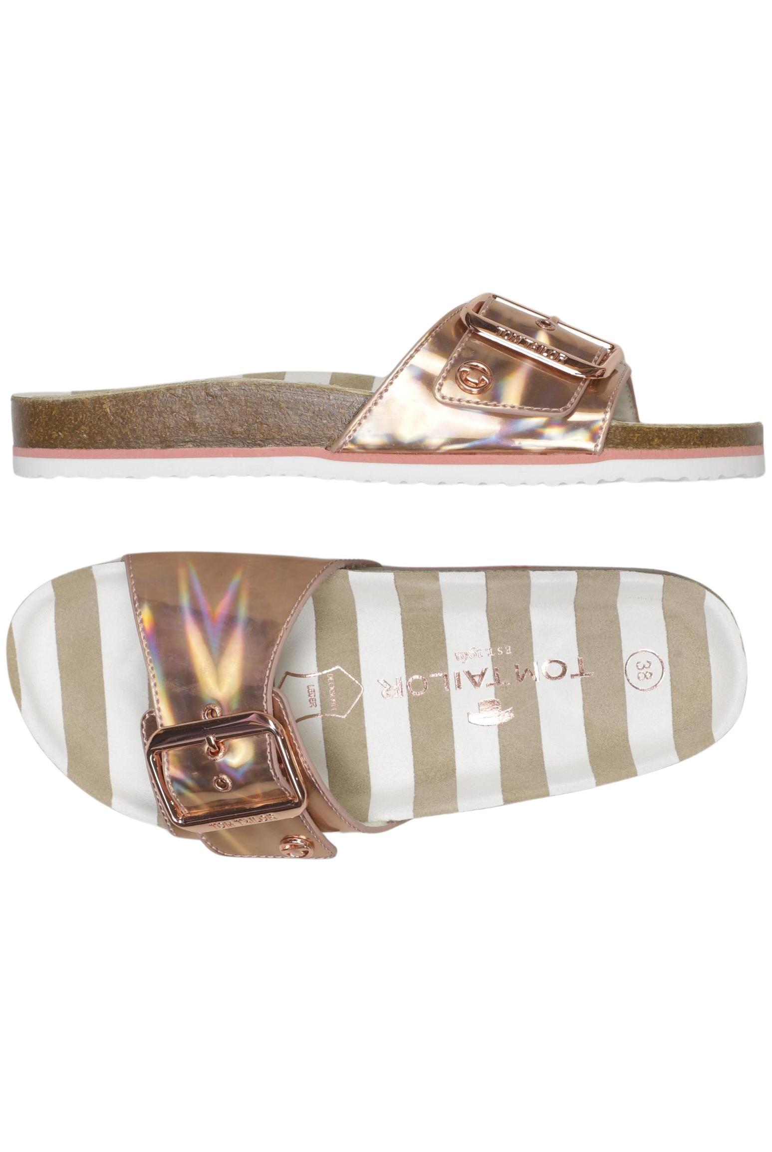 

Tom Tailor Damen Sandale, gold, Gr. 38