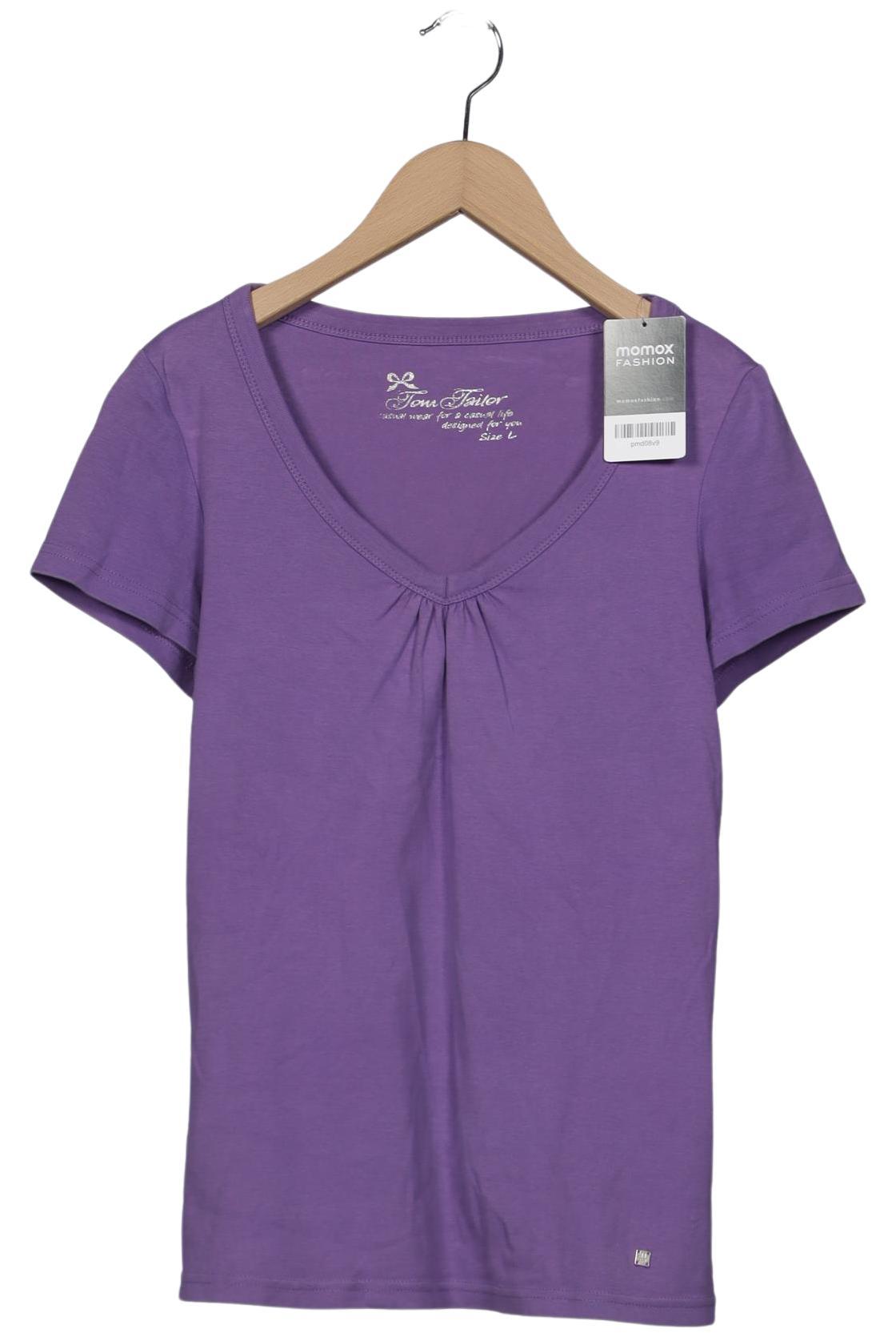 

Tom Tailor Damen T-Shirt, flieder, Gr. 42