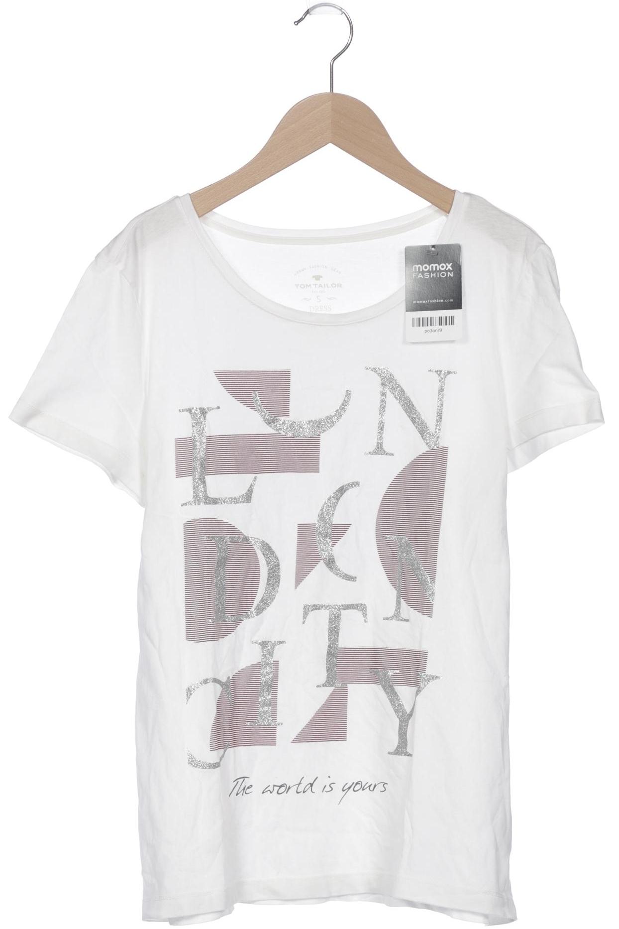 

Tom Tailor Damen T-Shirt, weiß, Gr. 36