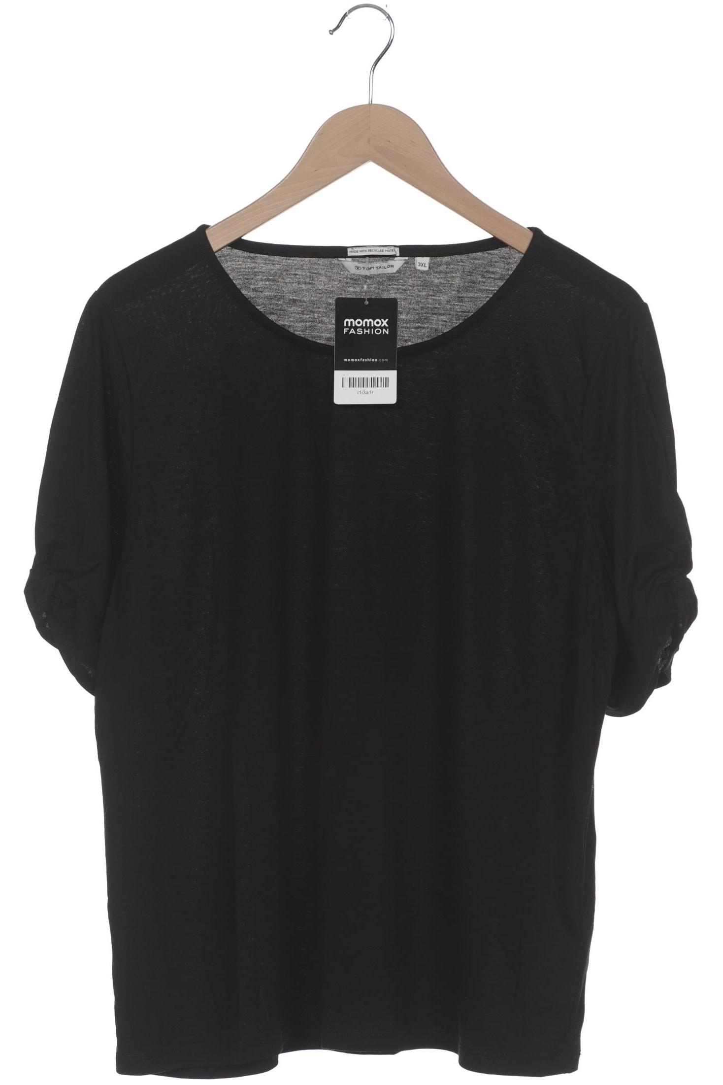 

Tom Tailor Damen T-Shirt, schwarz, Gr. 48