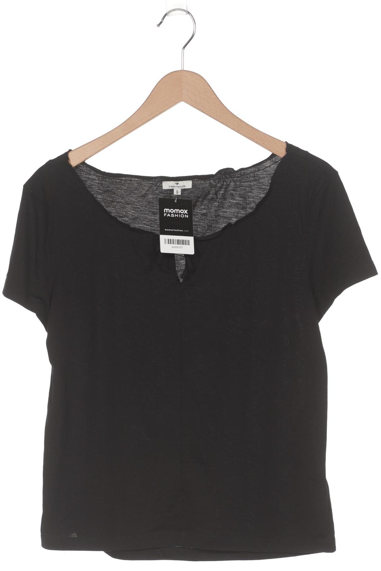 

Tom Tailor Damen T-Shirt, schwarz, Gr. 36