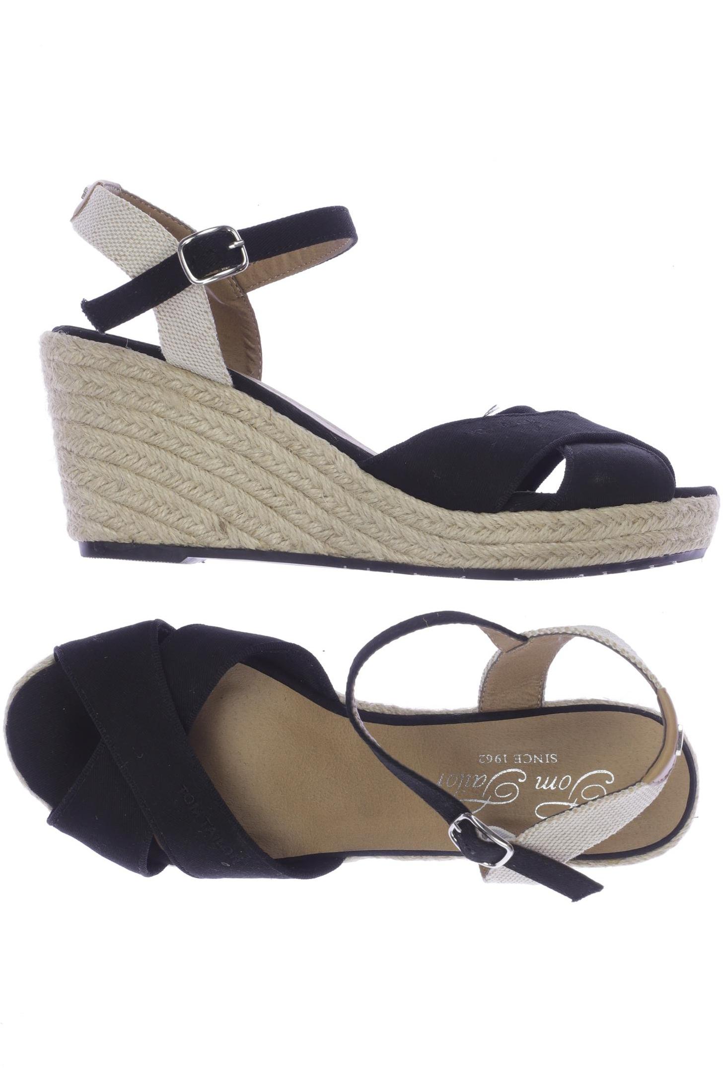 

Tom Tailor Damen Sandale, schwarz, Gr. 39