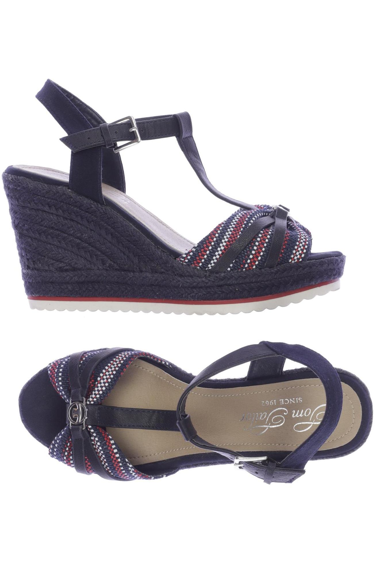 

Tom Tailor Damen Sandale, marineblau