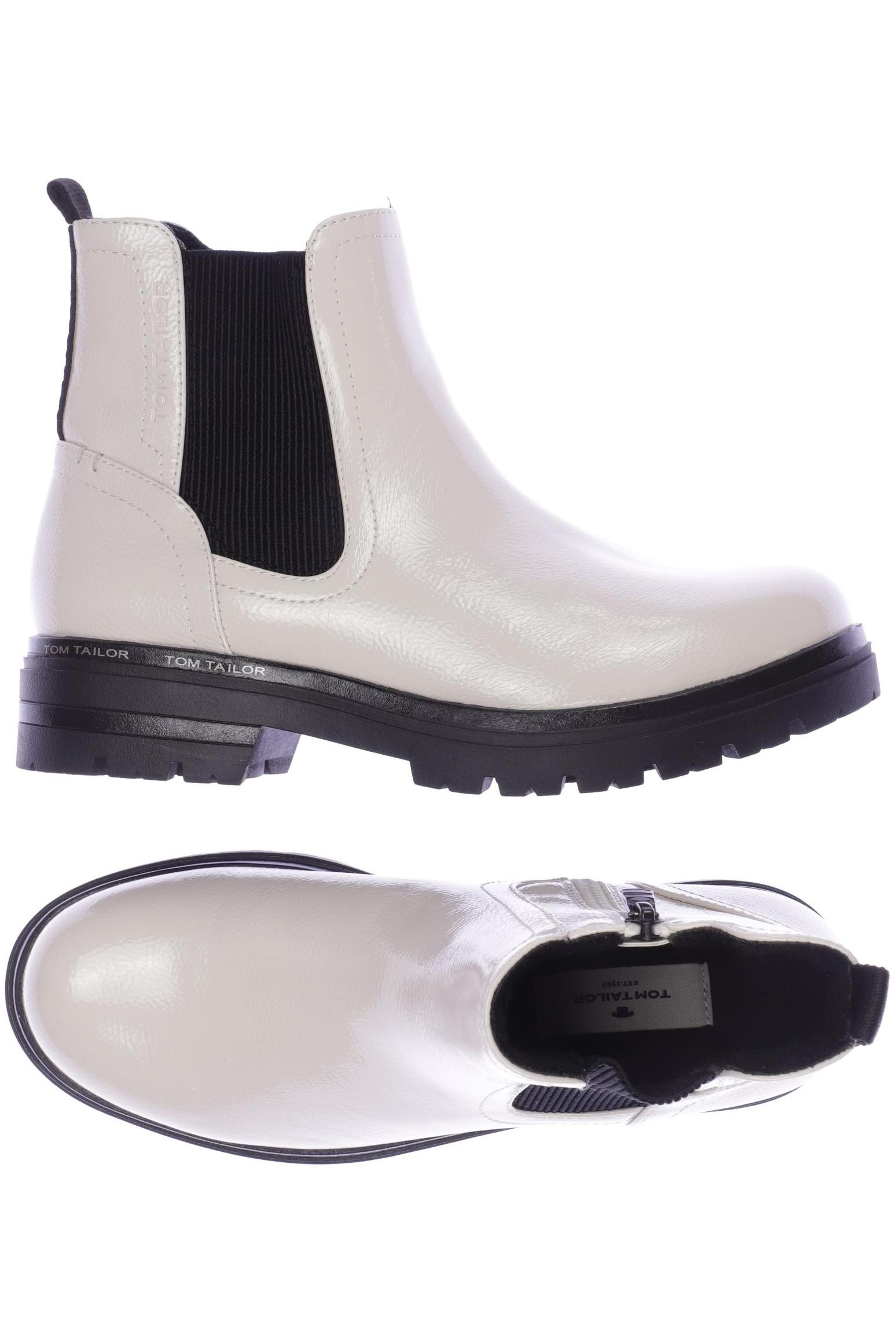 

Tom Tailor Damen Stiefelette, weiß, Gr. 38
