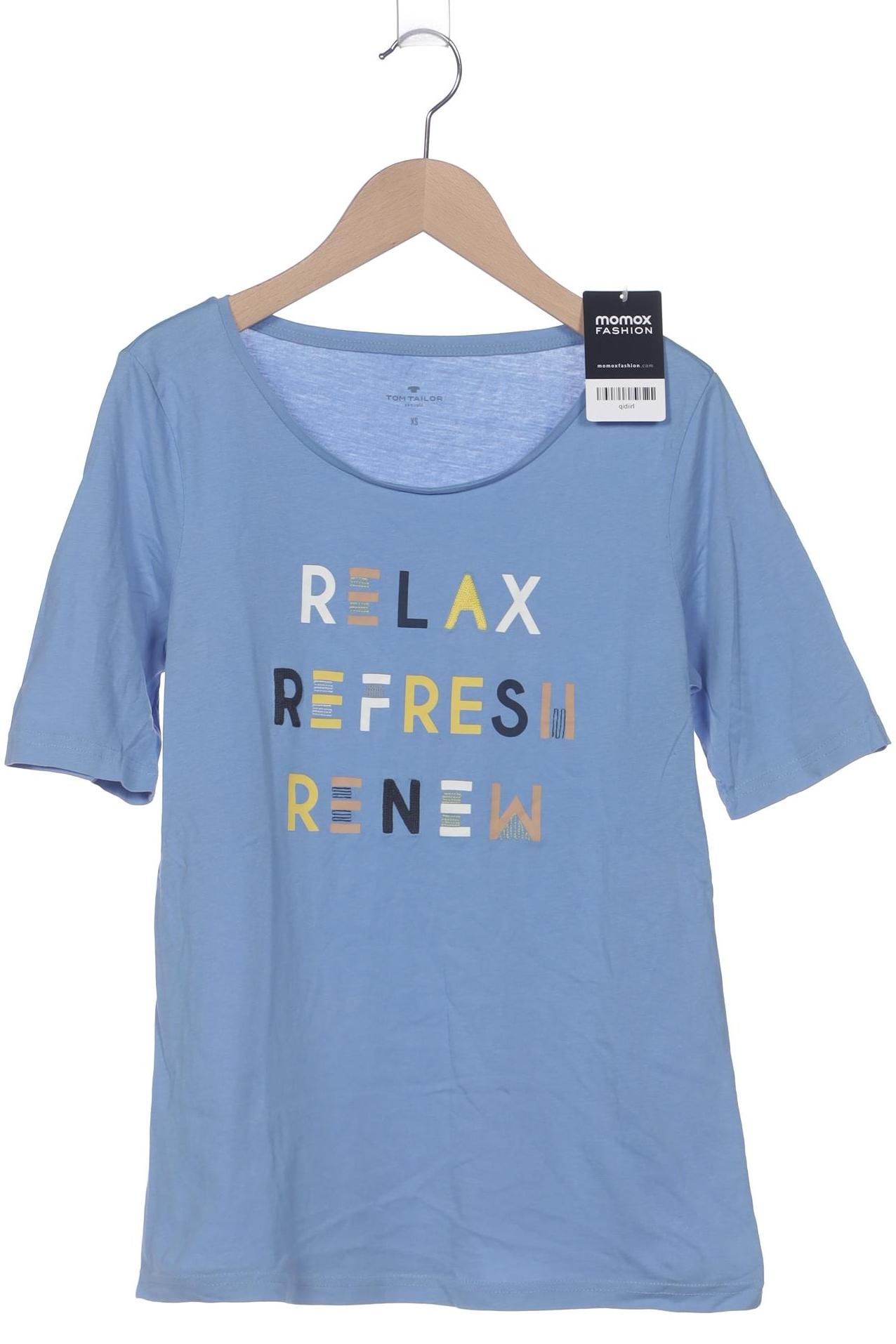 

Tom Tailor Damen T-Shirt, blau, Gr. 34