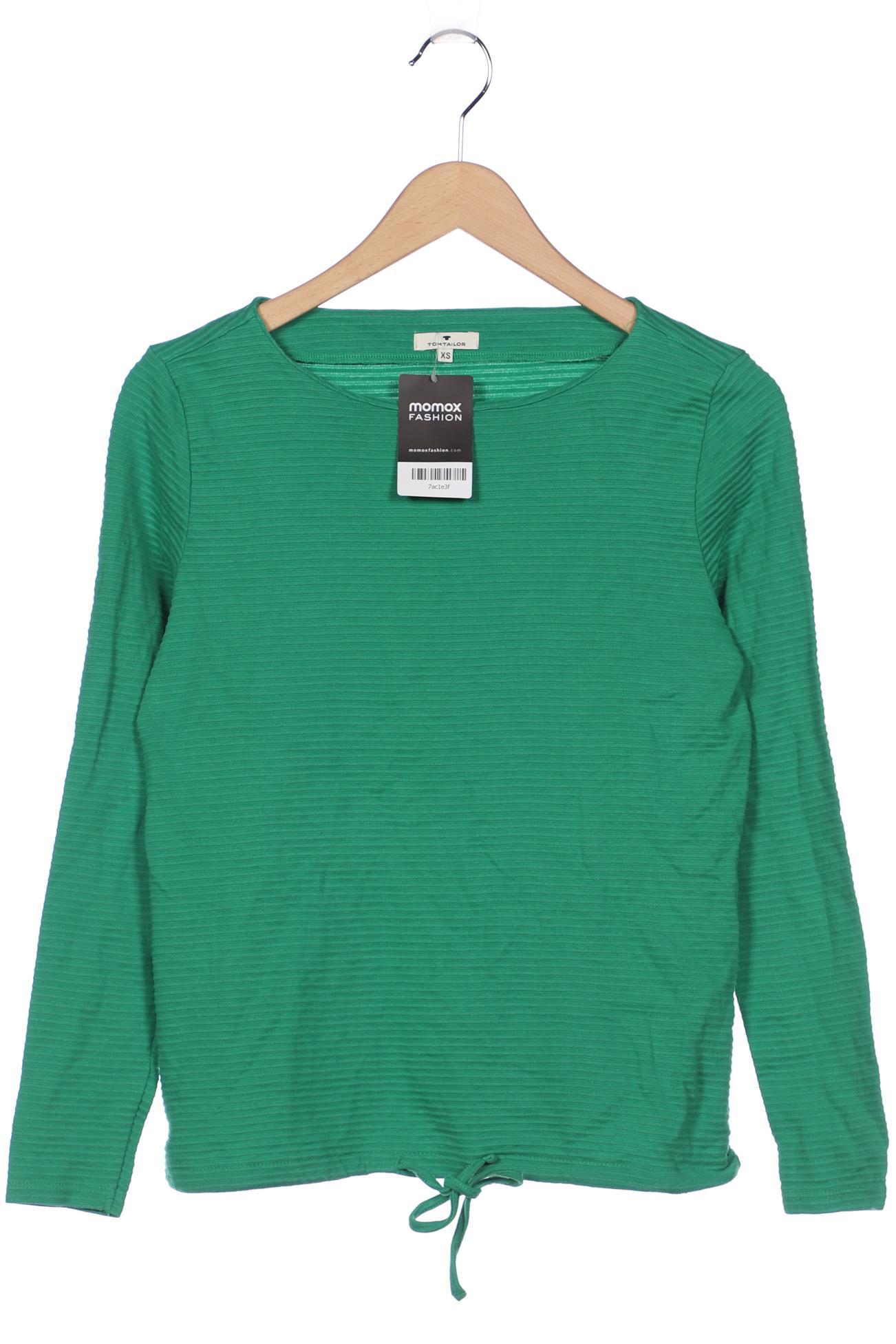 

Tom Tailor Damen Langarmshirt, grün, Gr. 34