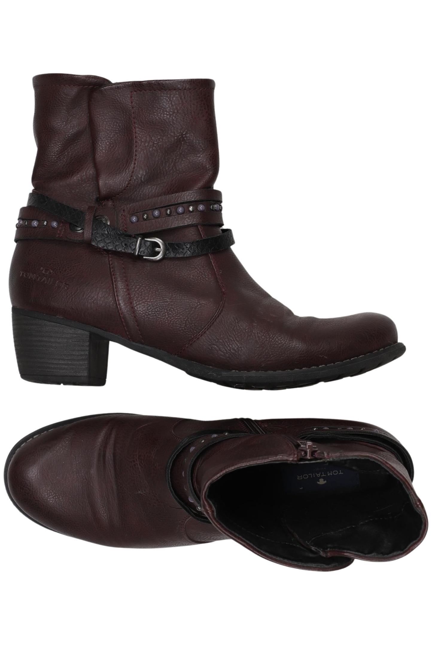 

Tom Tailor Damen Stiefelette, bordeaux, Gr. 41