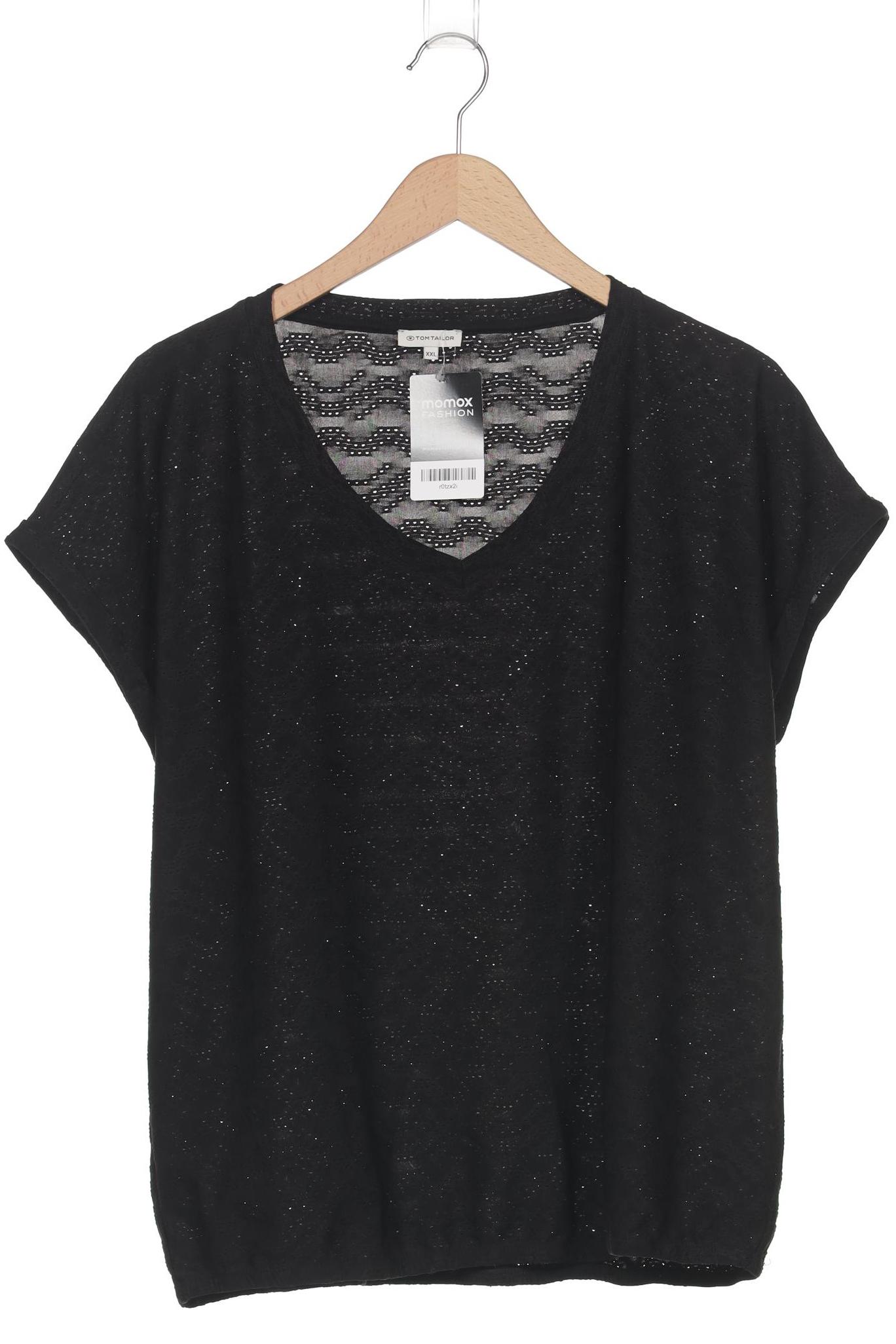 

Tom Tailor Damen T-Shirt, schwarz, Gr. 46