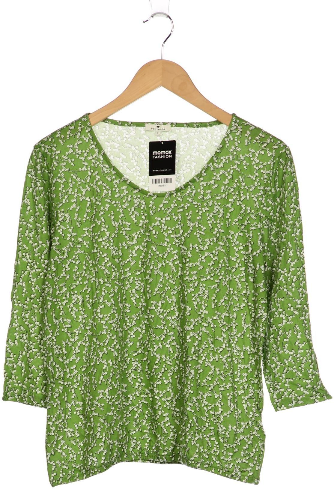 

Tom Tailor Damen Langarmshirt, grün, Gr. 42