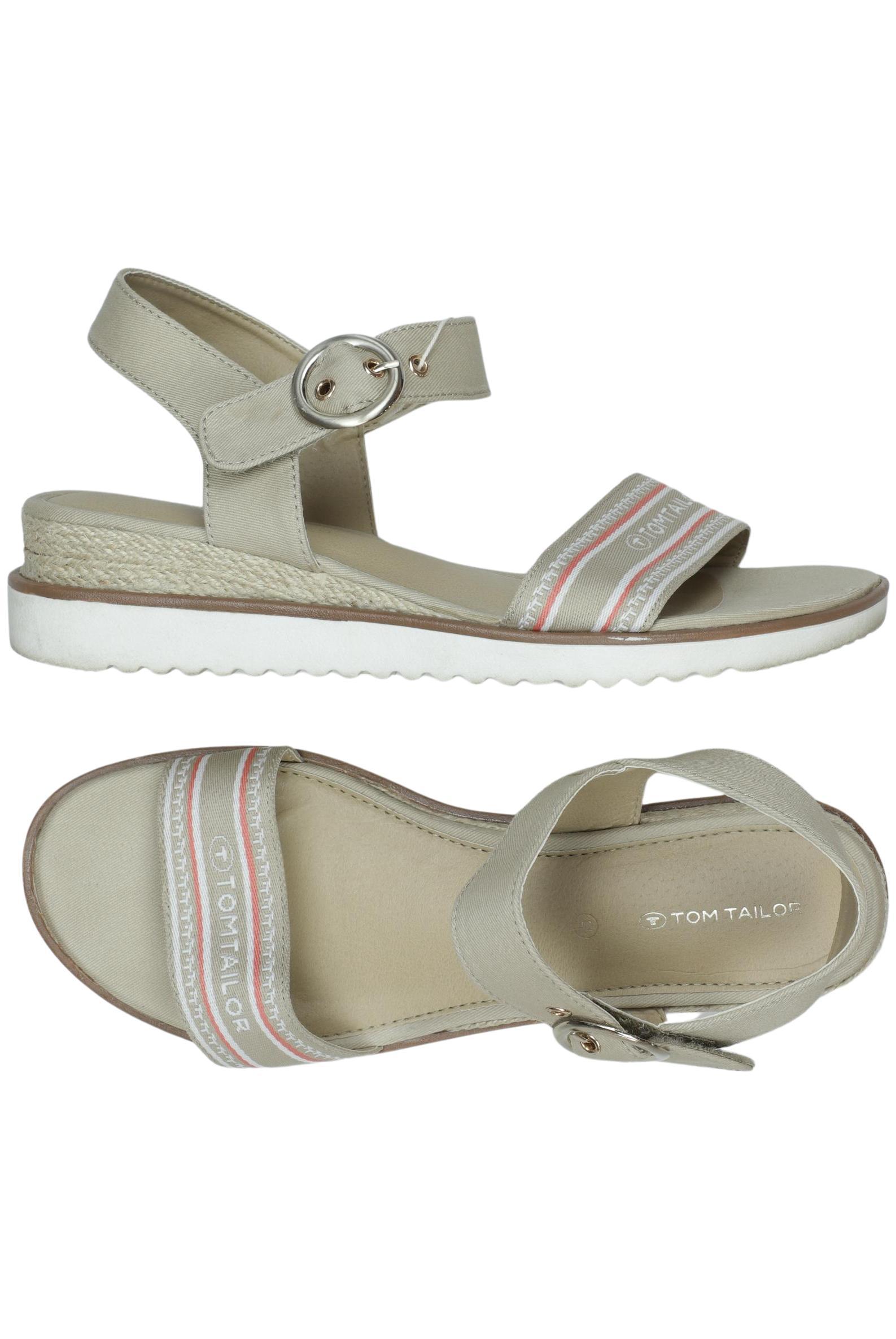 

Tom Tailor Damen Sandale, beige, Gr. 42