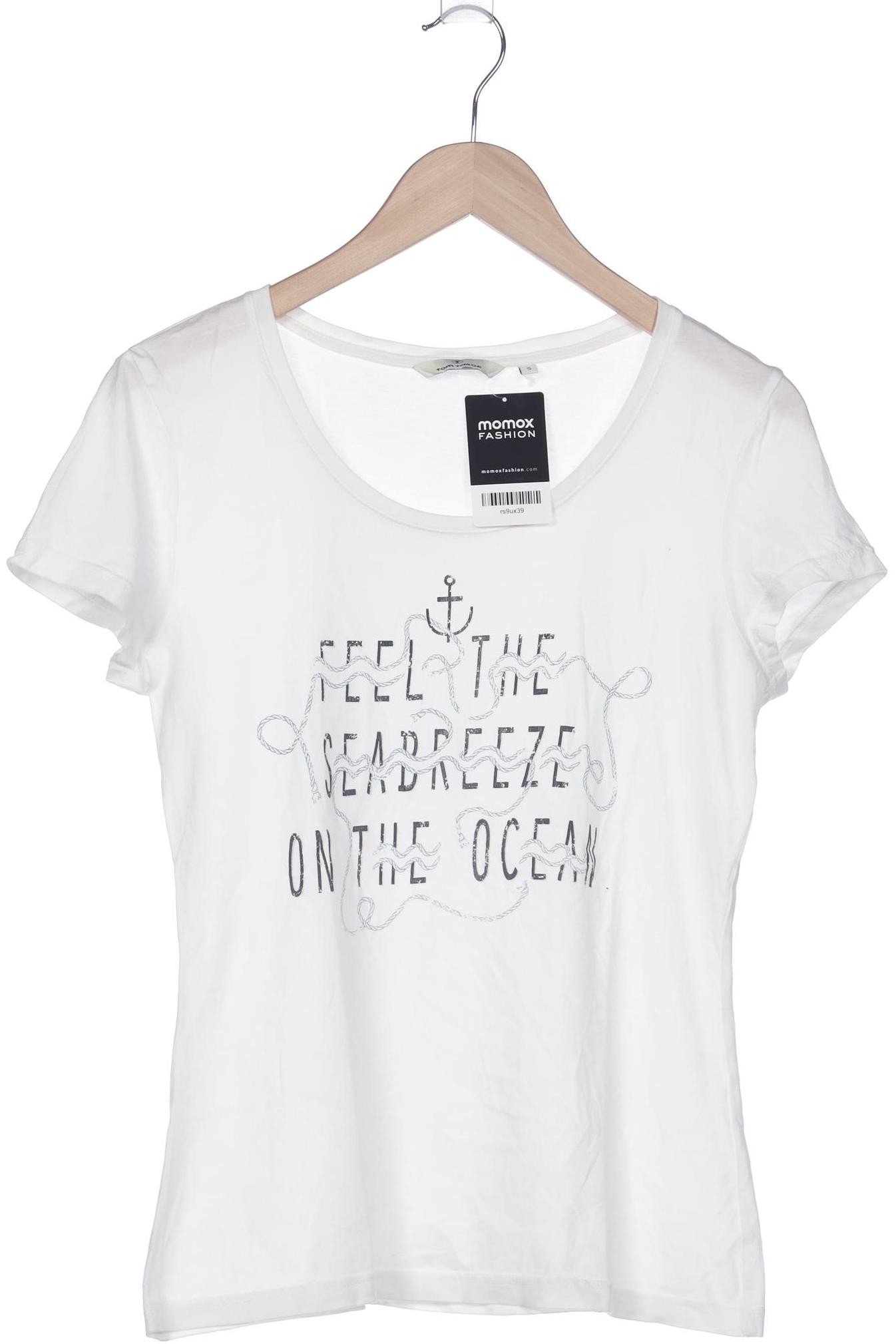 

Tom Tailor Damen T-Shirt, weiß, Gr. 36